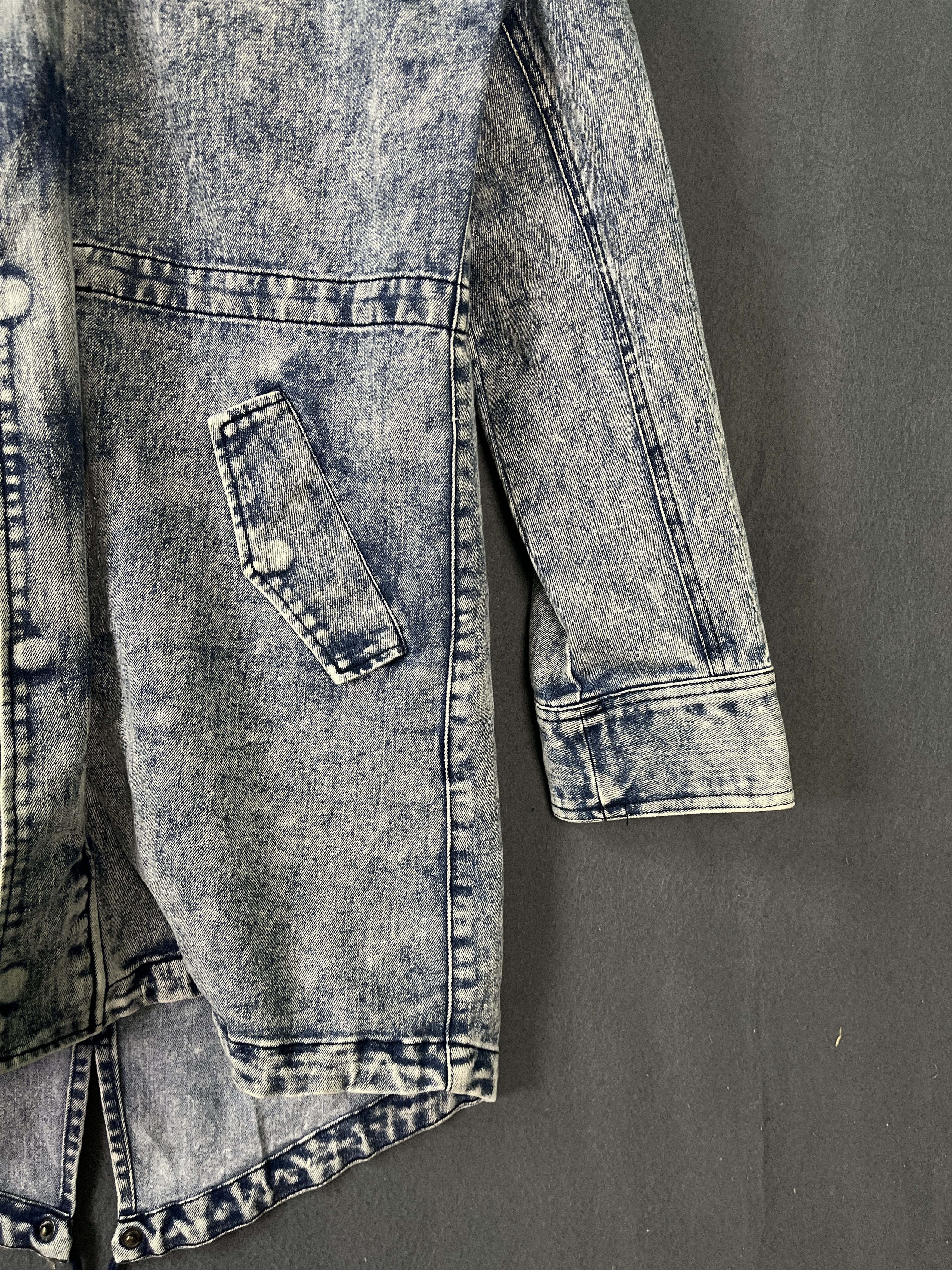 In The Attic In The Attic Stone Washed Denim Fishtail Parka Jacket Size US M / EU 48-50 / 2 - 5 Thumbnail