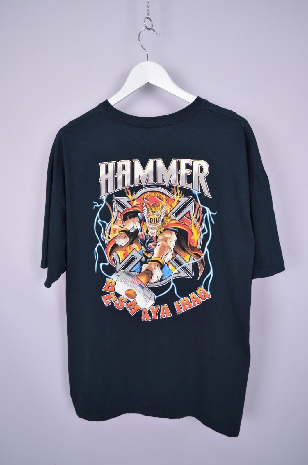 Hammer D11 Fire Rescue Besmaya Iraq FOB T Shirt Movie Sz XL