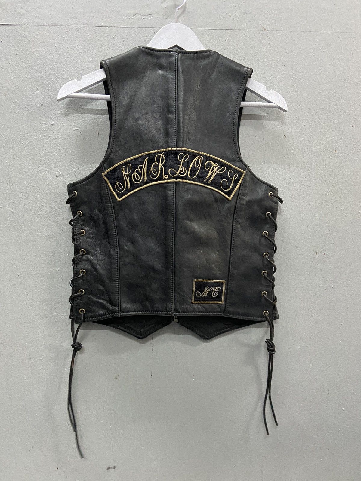 Vanson Leathers VANSON LEATHER BIKERS LEATHER VEST Size US XS / EU 42 / 0 - 1 Thumbnail