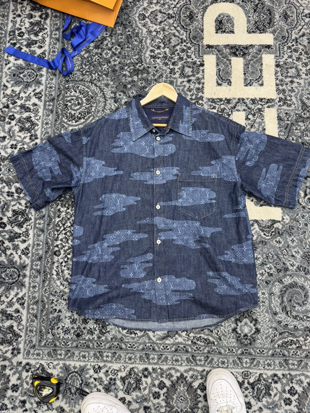 Louis Vuitton Monogram patch work shirt