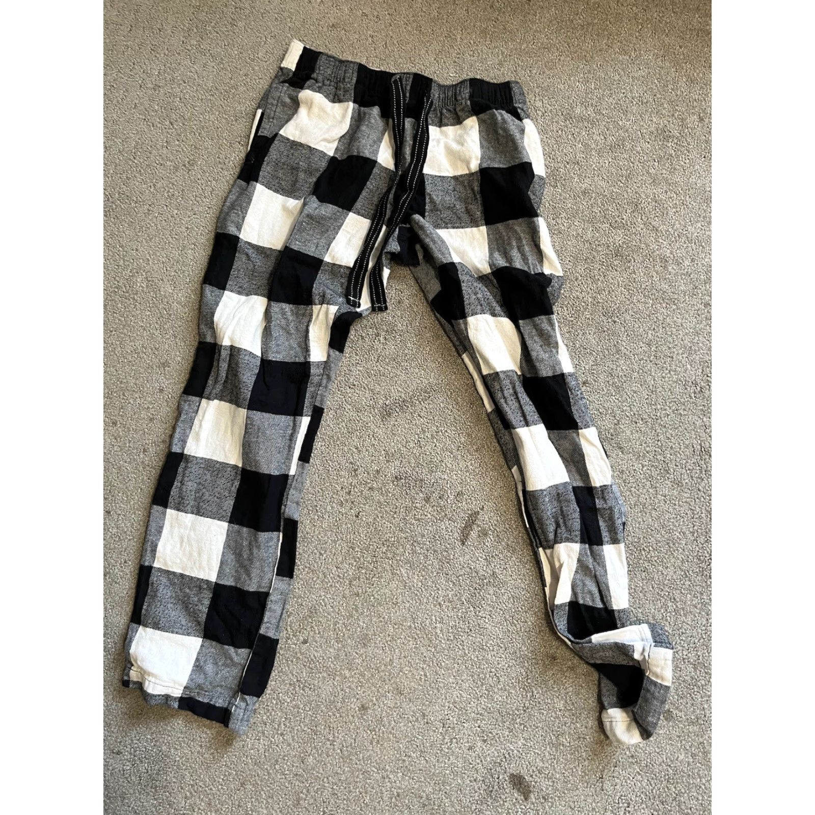 Old Navy Old Navy Womens Lounge Pants Black Buffalo Plaid Comfy XS Match The Fam Size 26" / US 2 / IT 38 - 2 Thumbnail