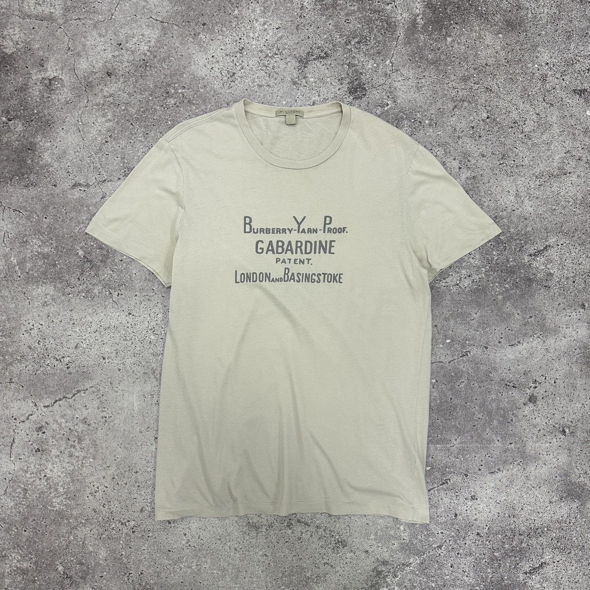 Burberry Vintage 00s Burberry Brit Yarn Proof Gabardine tee y2k og Size US M / EU 48-50 / 2 - 1 Thumbnail