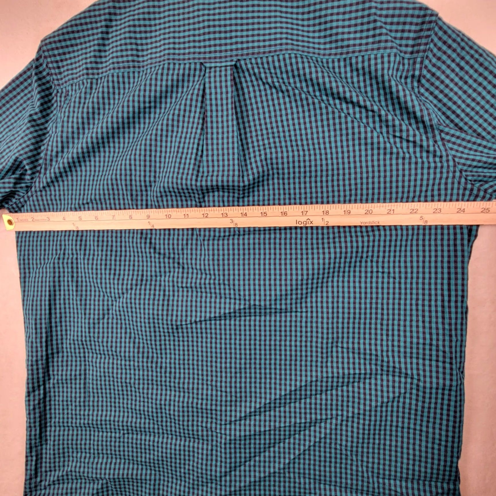 Chaps Chaps Shirt Mens Large Classic Fit Gingham Checked Multicolor Blue Green Long Sleeve Button-Up Workwear Spring Size US L / EU 52-54 / 3 - 7 Thumbnail