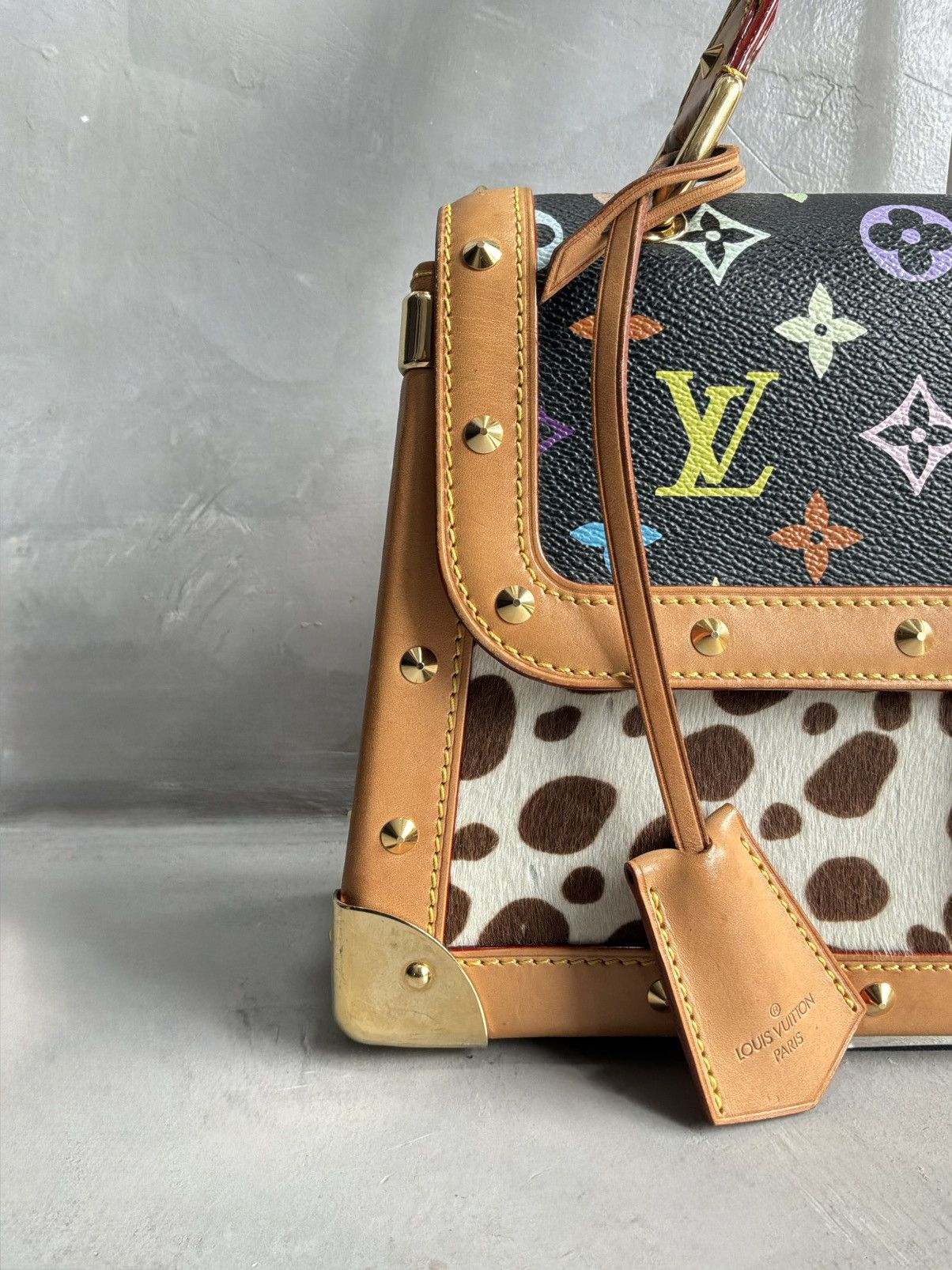 Louis Vuitton × Takashi Murakami 2003 Louis Vuitton x Murakami - SAC Rabat Dalmatian Ponyhair Size ONE SIZE - 10 Thumbnail
