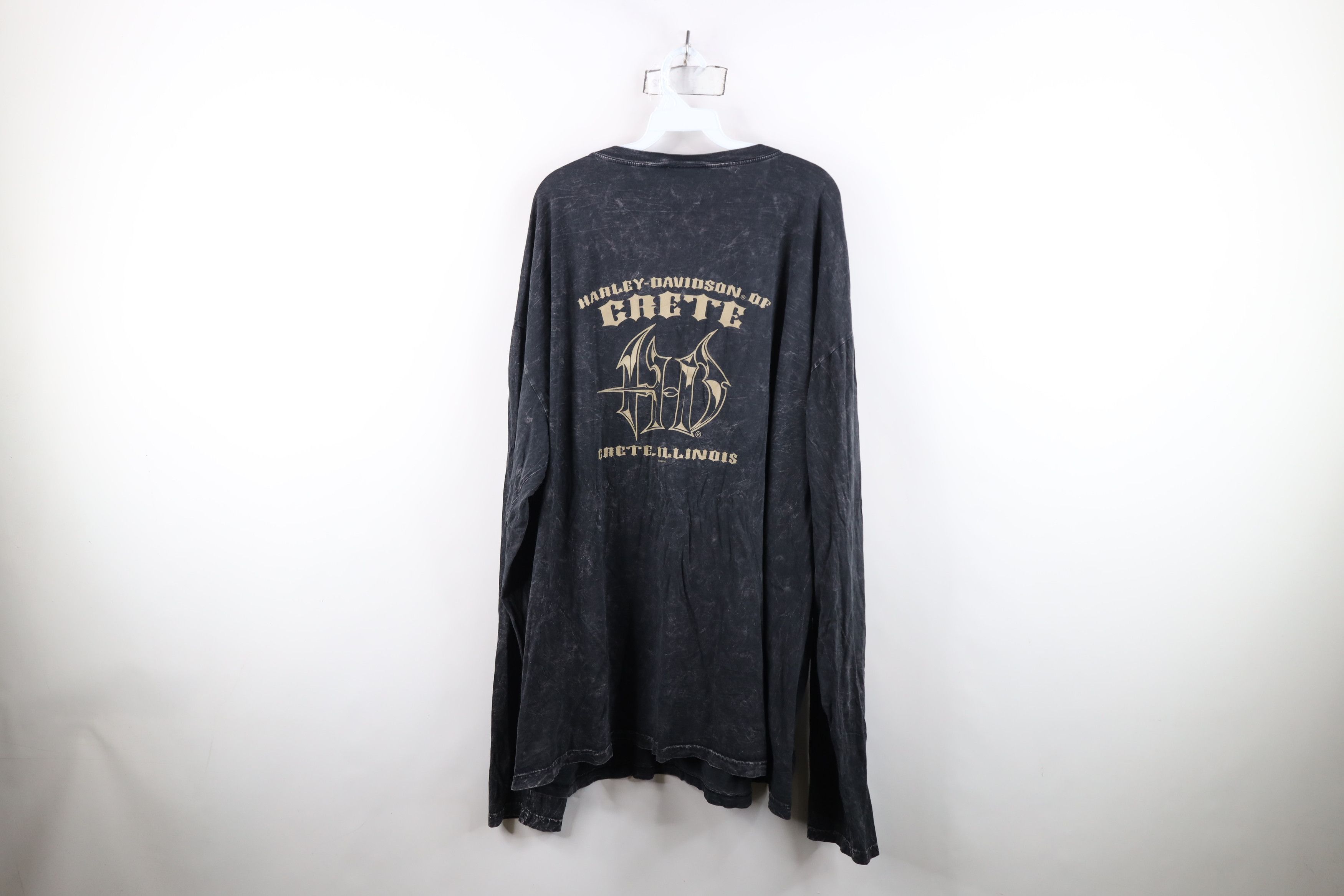 Harley Davidson Vintage Y2K Harley Davidson Wash Long Sleeve T-Shirt USA Size US XXL / EU 58 / 5 - 13 Thumbnail