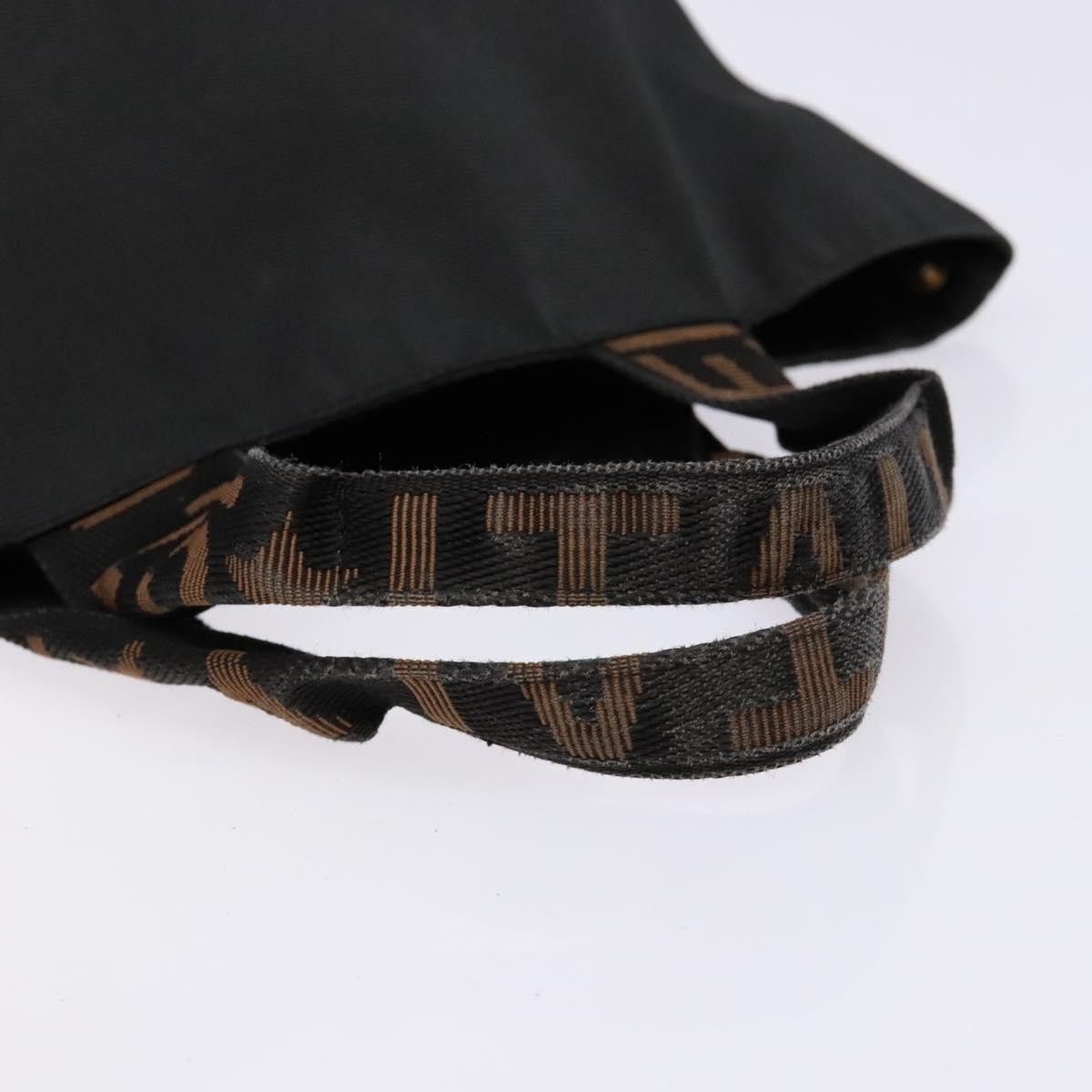 Fendi FENDI Hand Bag Canvas Black Brown Gold Size ONE SIZE - 7 Thumbnail