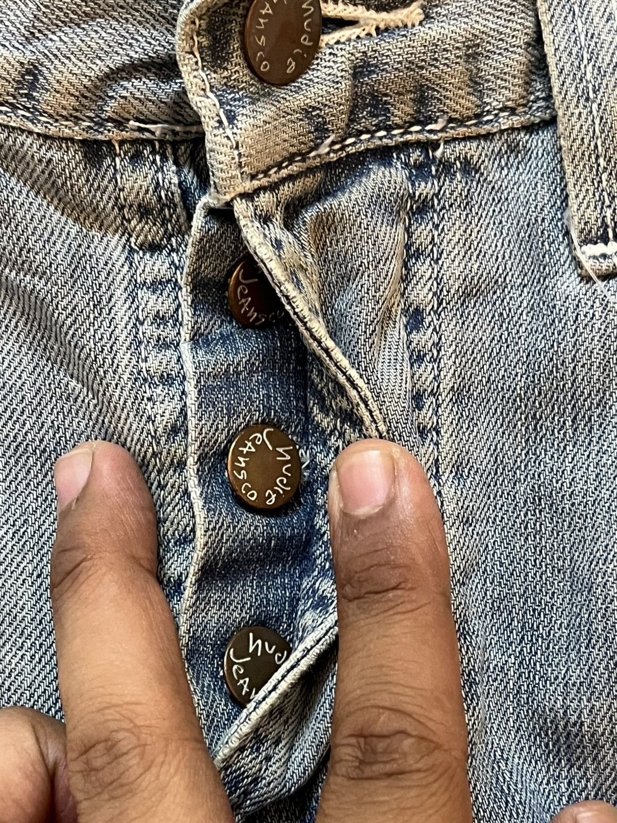 Nudie Jeans Vintage Nudie Faded Button Fly Denim Size US 31 - 9 Thumbnail