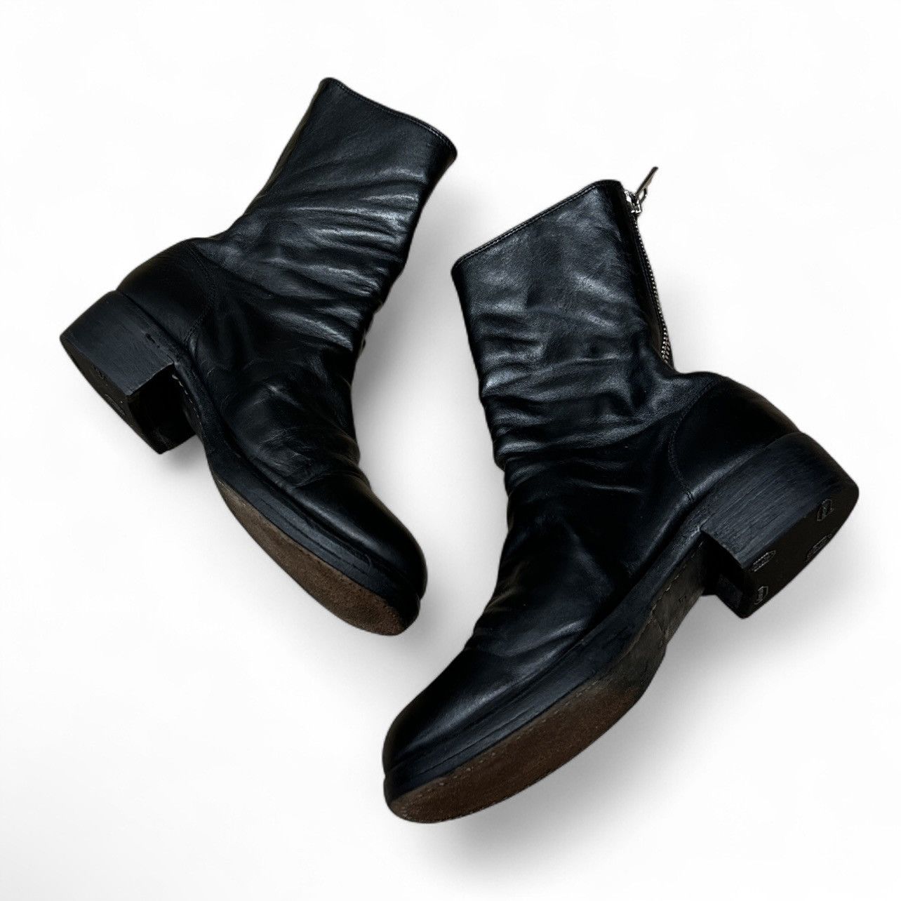 Guidi GUIDI 788Z Back-Zip Black Leather Boots Size US 6 / IT 36 - 5 Thumbnail