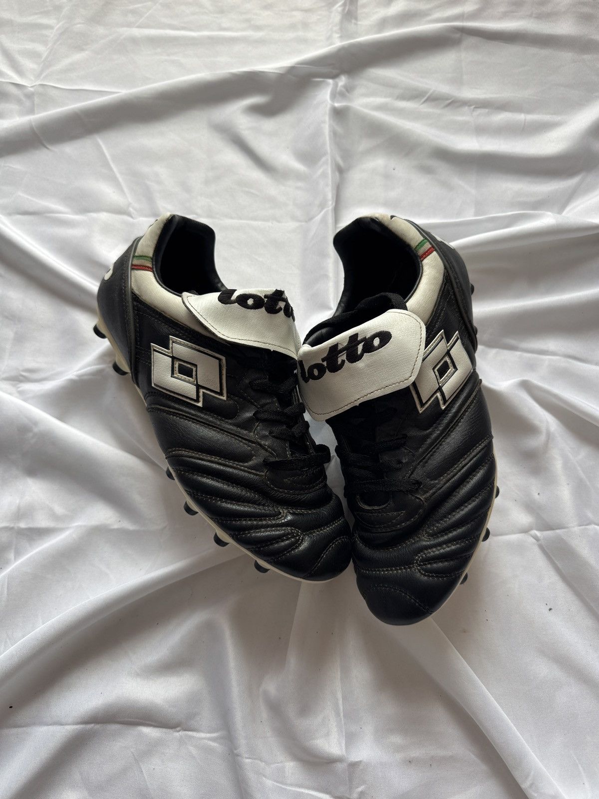 Lotto Sport Lotto 90s Vintage Retro Leather Football Boots Soccer Cleats Size US 10.5 / EU 43-44 - 3 Thumbnail