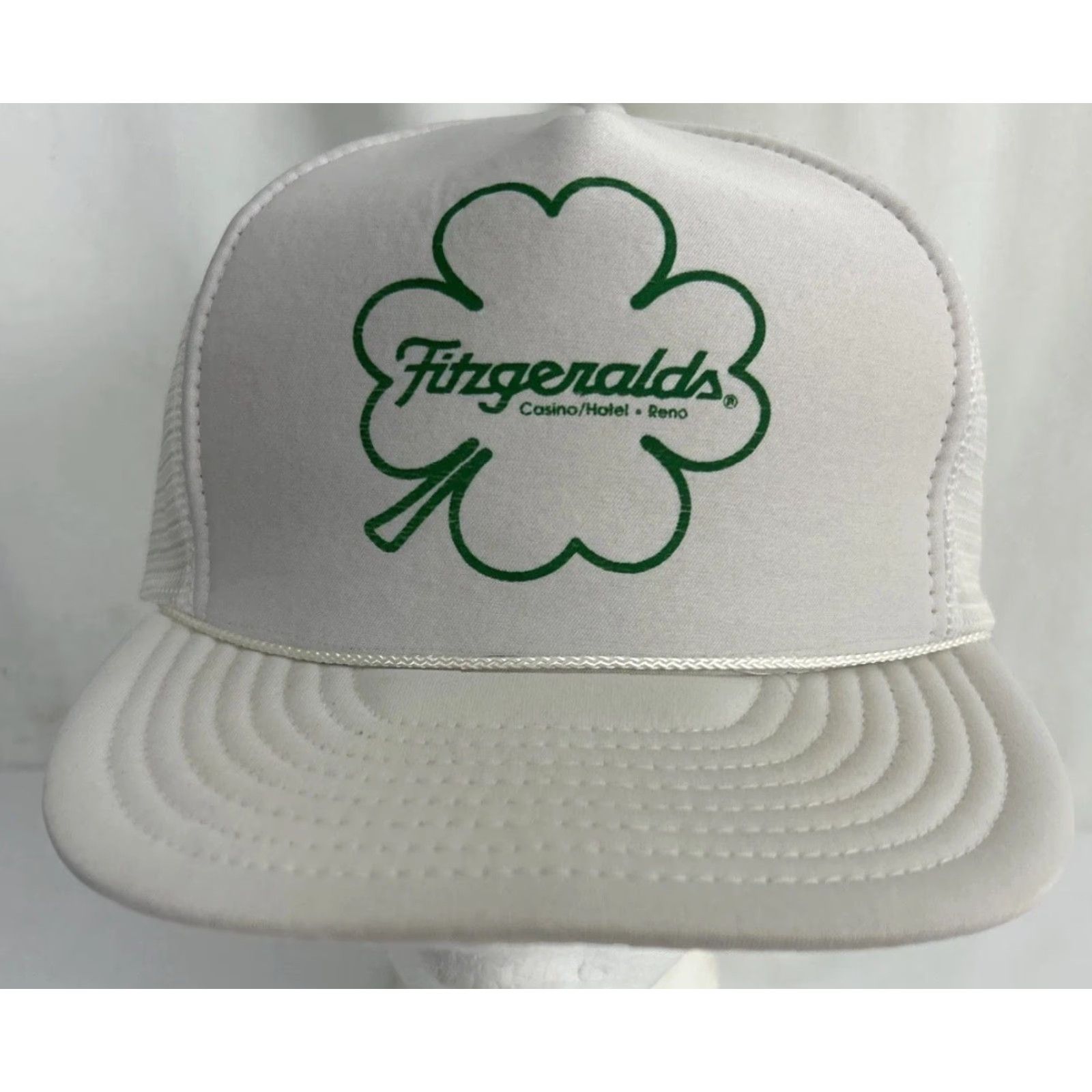 Vintage VINTAGE Fitzgeralds Casino Reno Trucker Hat Cobra Men One Size Green Adjustable Hat Size ONE SIZE - 2 Thumbnail