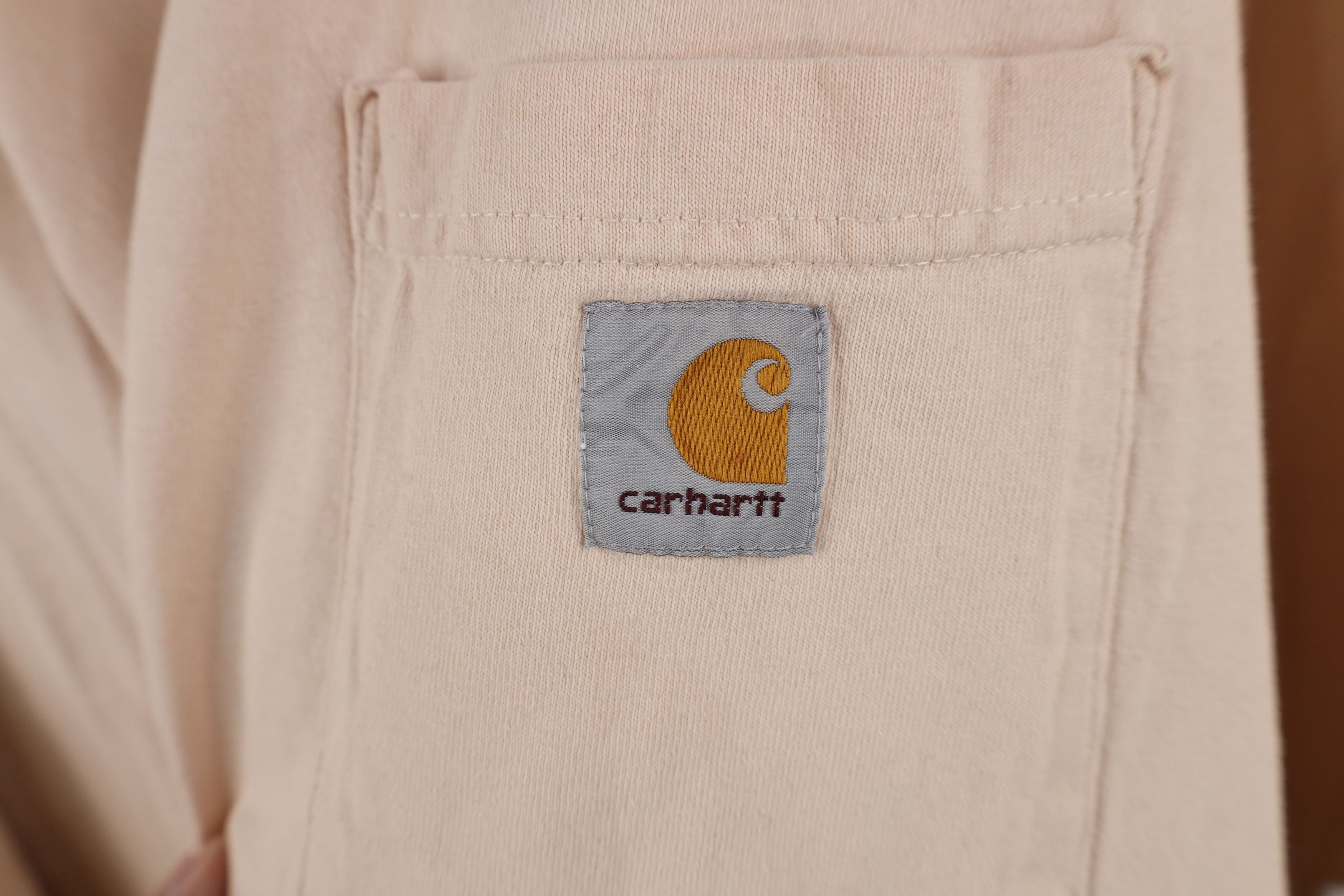 Carhartt Vintage Carhartt Spell Out Pocket T-Shirt Pink Cotton Size US XXL / EU 58 / 5 - 4 Thumbnail