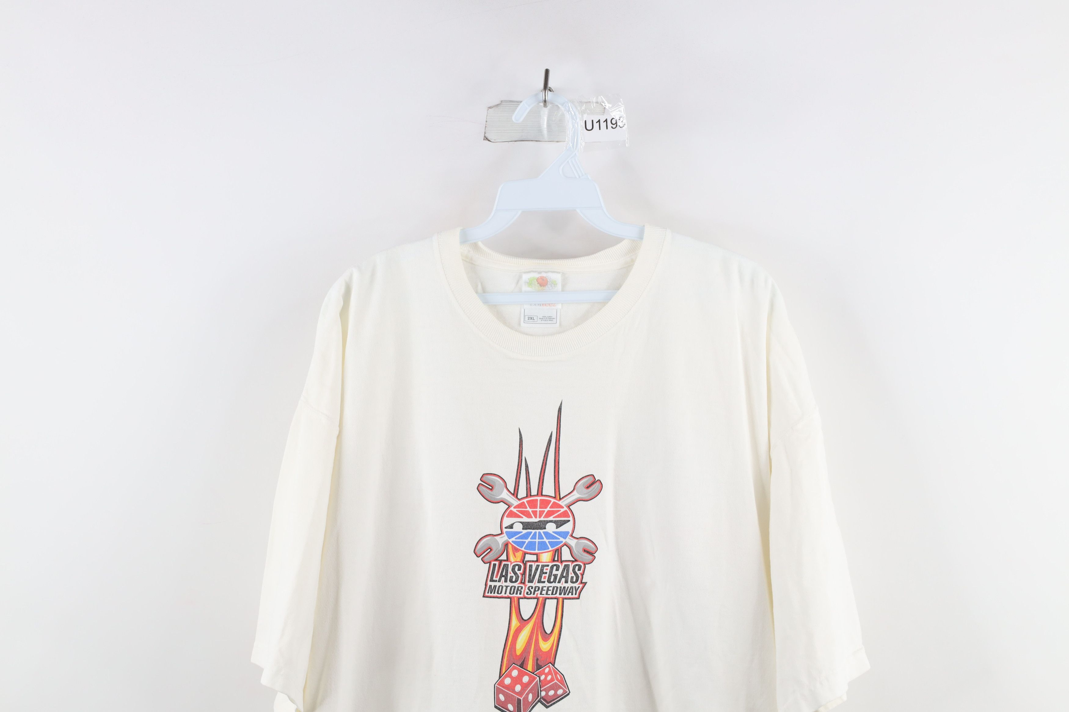 Vintage Vintage Y2K Las Vegas Motor Speedway Fire Dice T-Shirt Size US XXL / EU 58 / 5 - 2 Thumbnail