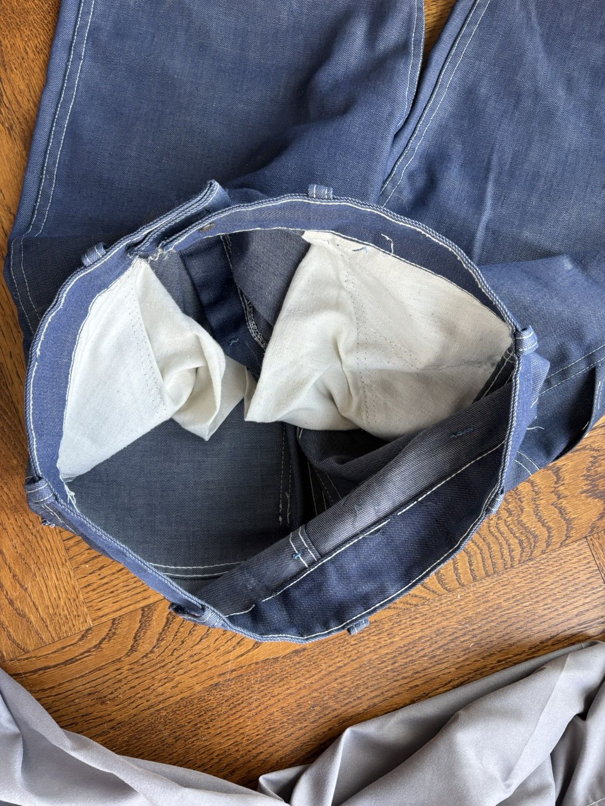 Levi's × Sears × Vintage Vintage Sears Toughskins 1970s Carpenter Jean Darkwash Perma Size US 30 / EU 46 - 9 Thumbnail