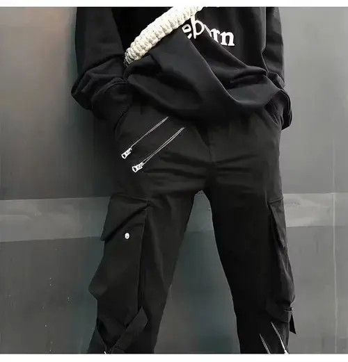 Japanese Brand × Vintage Streetwear cargo pants black Size US 30 / EU 46 - 1 Thumbnail