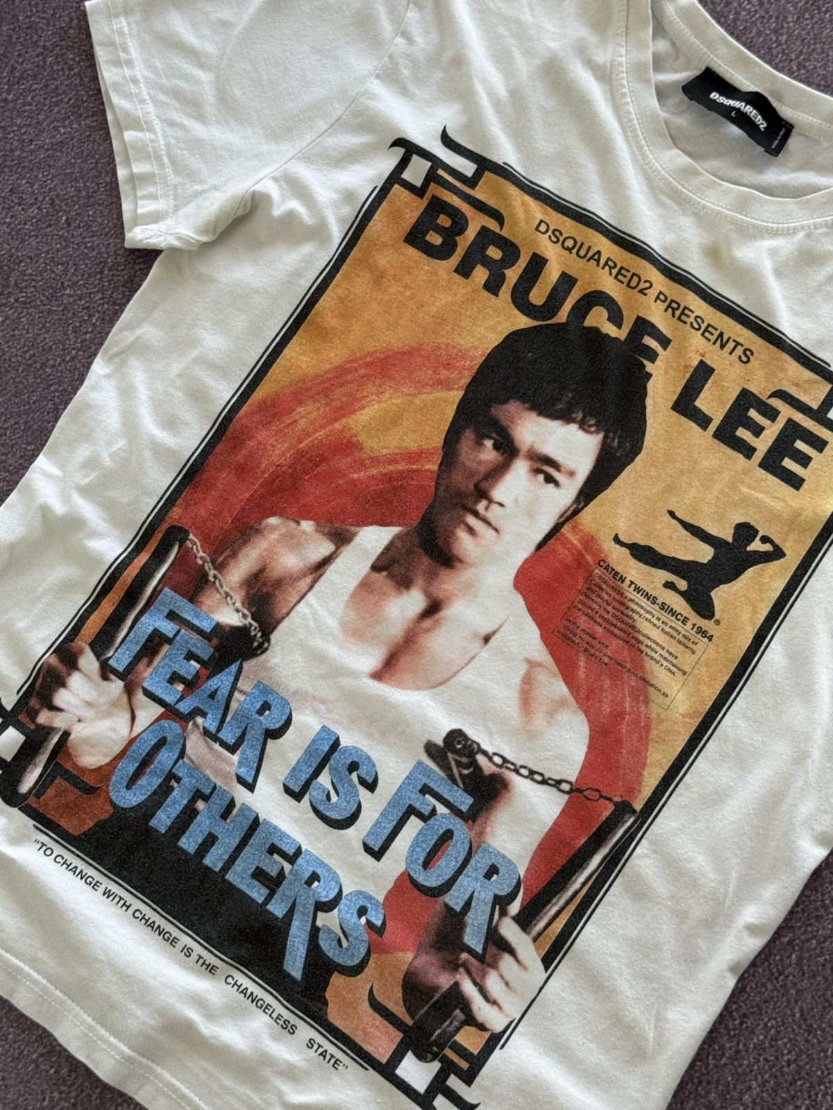 Dsquared2 00s Dsquared Bruce Lee Logo Y2K Printed T-Shirt Size US M / EU 48-50 / 2 - 8 Thumbnail