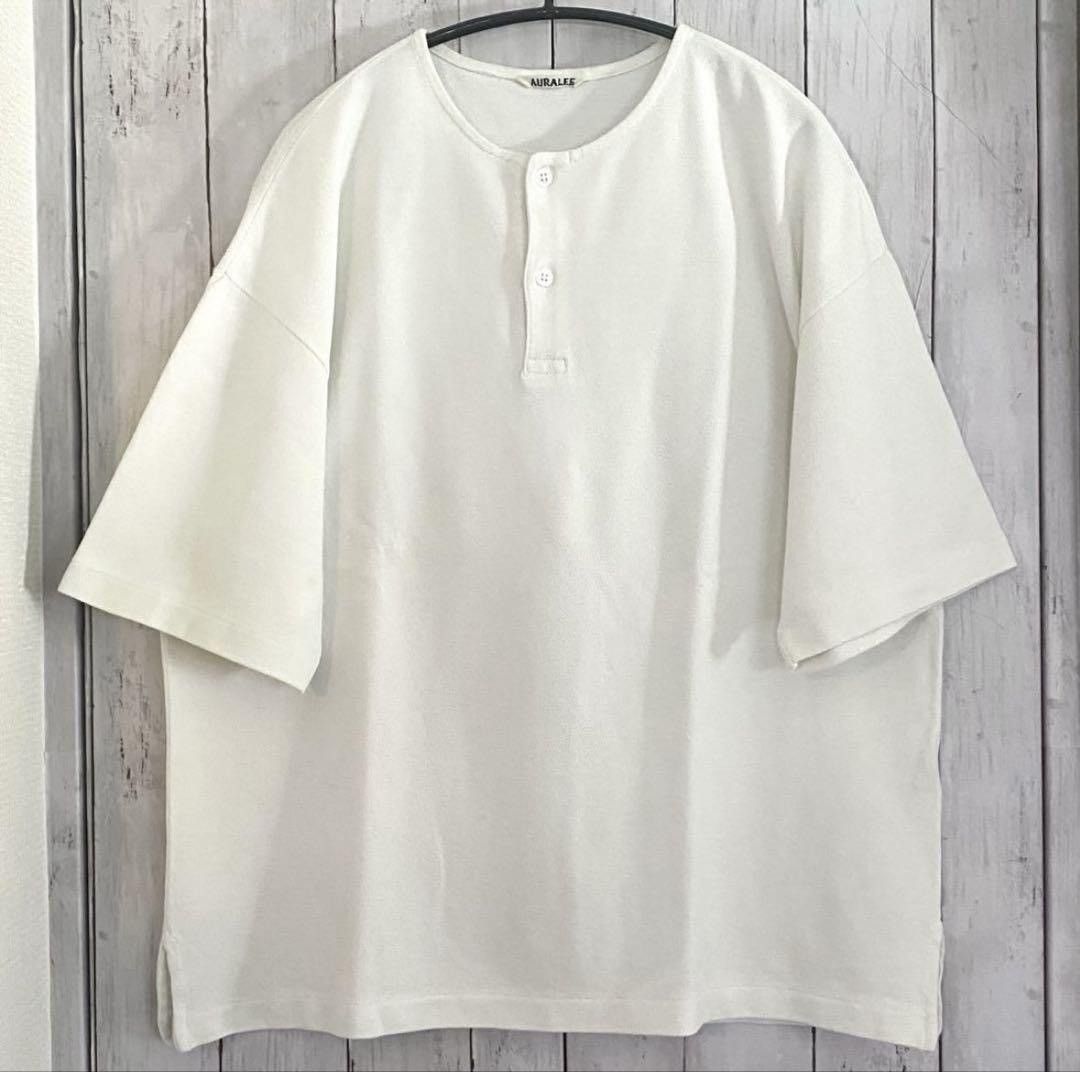 Auralee Henley Tee Shirt Size US S / EU 44-46 / 1 - 1 Thumbnail