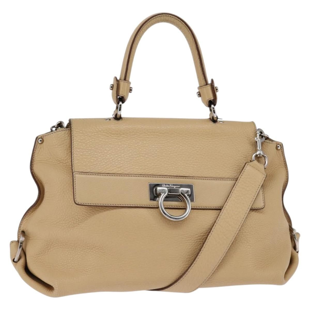 Salvatore Ferragamo Salvatore Ferragamo Sofia Satchel Grainy Leather Size ONE SIZE - 1 Thumbnail