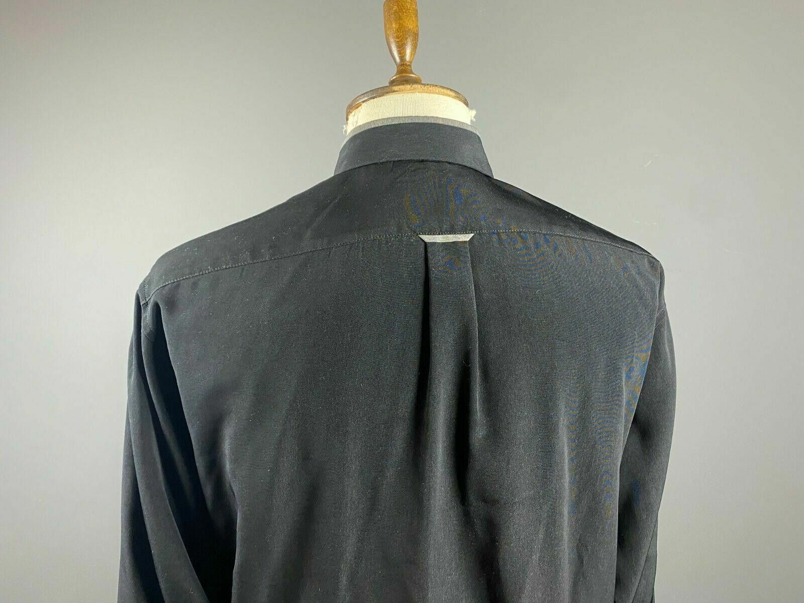 Carlo Colucci Carlo Colucci Black Button Up Shirt Zip Pocket Shirt Size L Size US L / EU 52-54 / 3 - 7 Thumbnail