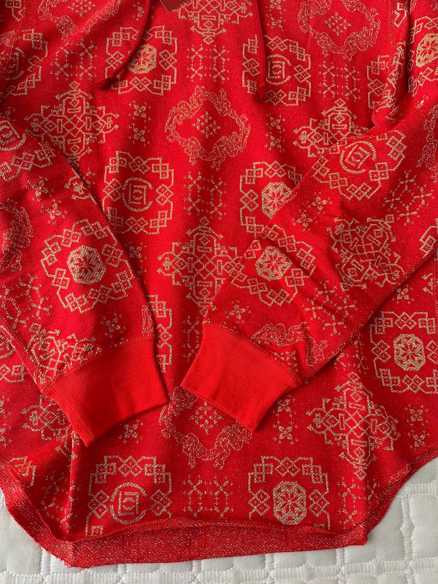 C. By Loredana Pinasco CLOT Edison Chen Red Hoodie with Gold Dragon Pattern Size US S / EU 44-46 / 1 - 2 Thumbnail