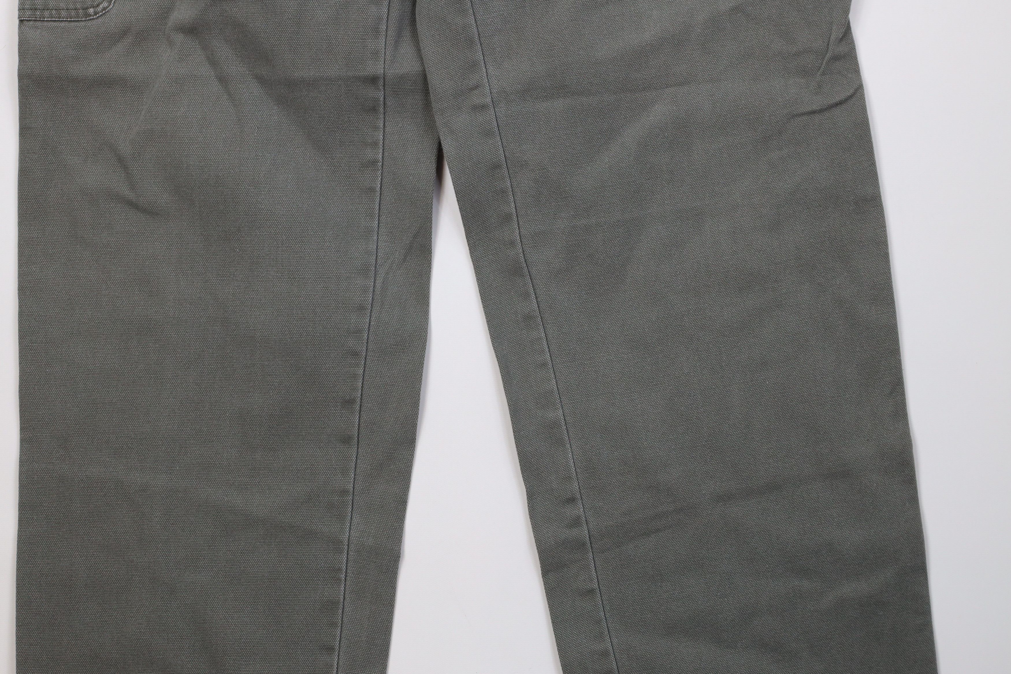 Cabelas Vintage 90s Cabelas Heavy Canvas Wide Leg Cargo Pants Green Size US 38 / EU 54 - 4 Thumbnail
