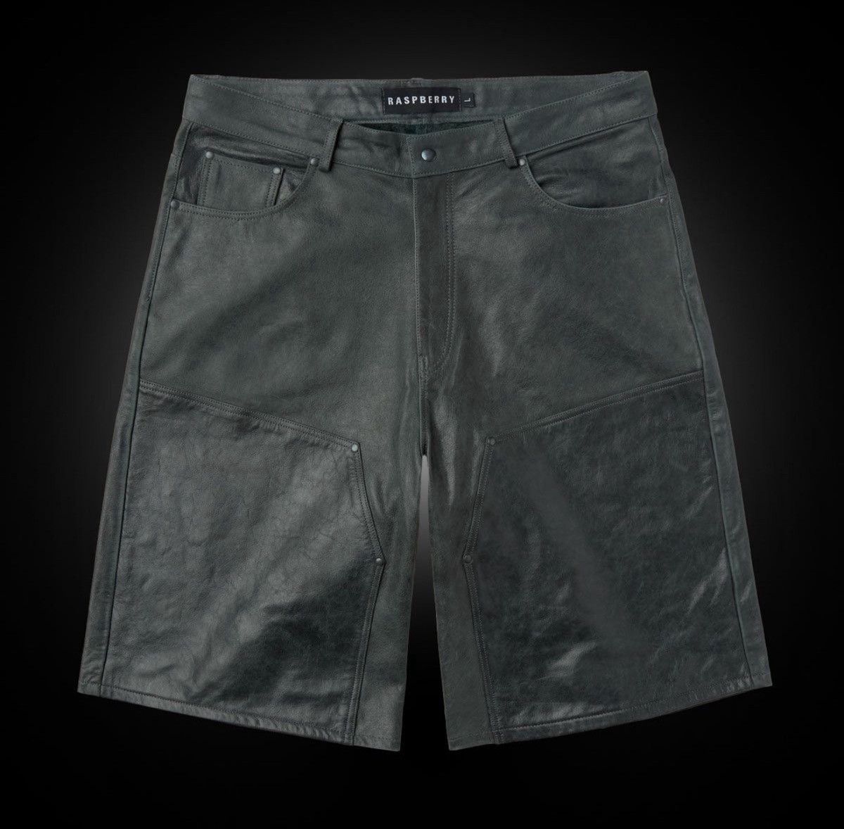 The GV Gallery Gv Gallery Black Leather Double Knee Shorts Size US 40 / EU 56 - 1 Thumbnail