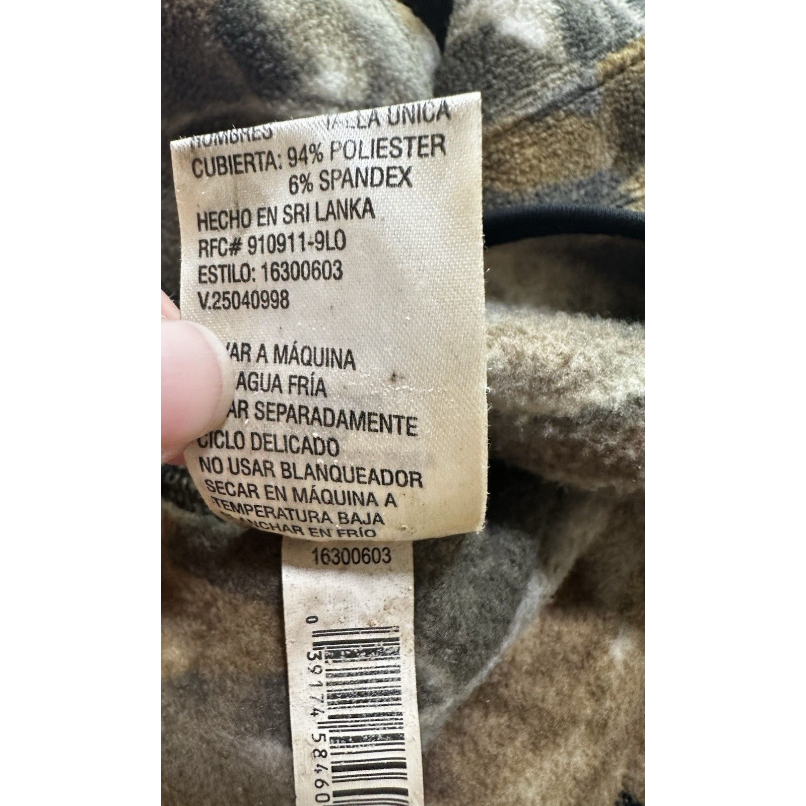 Realtree Remington Hardwoods Grey Camouflage Fleece Mask OSFM Hunting Size ONE SIZE - 6 Thumbnail