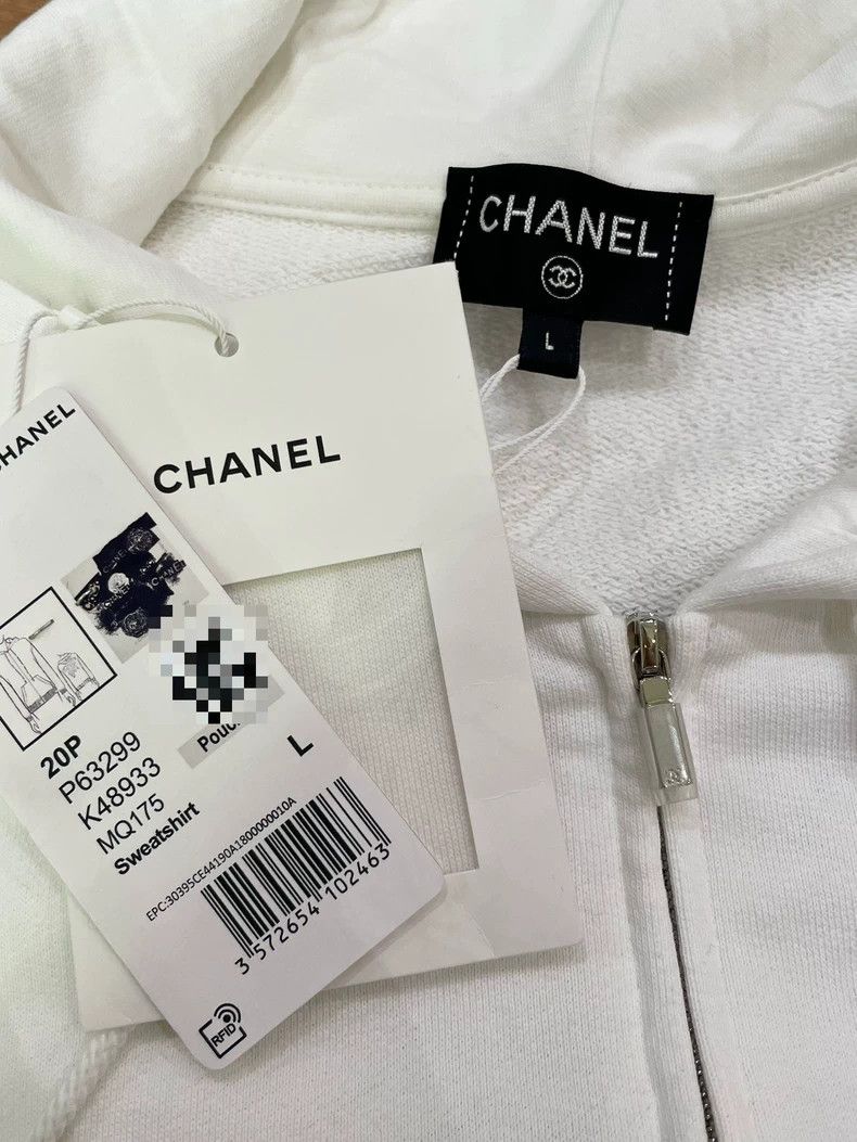 Chanel Chanel 20P Camellia Logo Graffiti Hooded Jacket Size US L / EU 52-54 / 3 - 6 Thumbnail