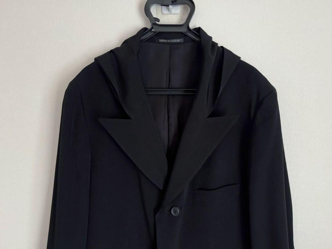 Yohji Yamamoto POUR HOMME 24ss tuxedo hoodie jacket HZ-J07-500 Size US L / EU 52-54 / 3 - 3 Thumbnail