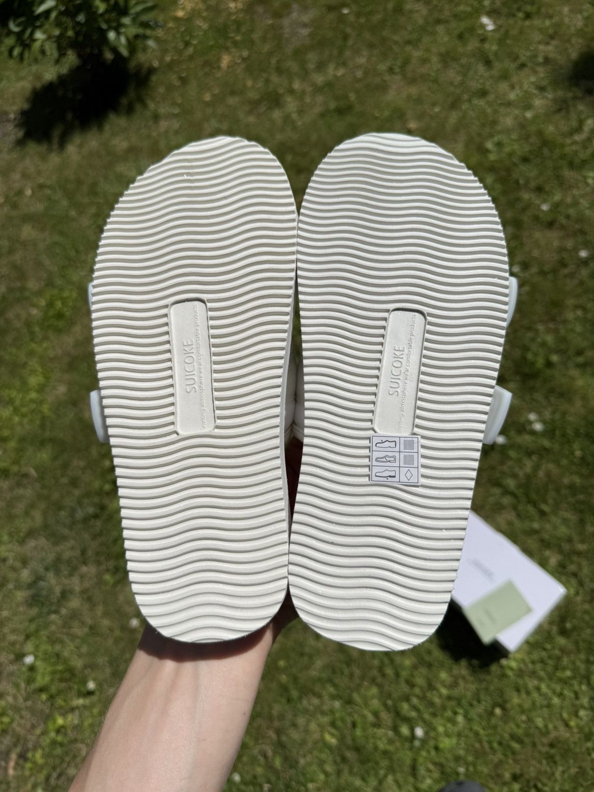 Designer Suicoke Moto Cab OG-056 White Slides Sandals Size US 6 / IT 36 - 7 Thumbnail