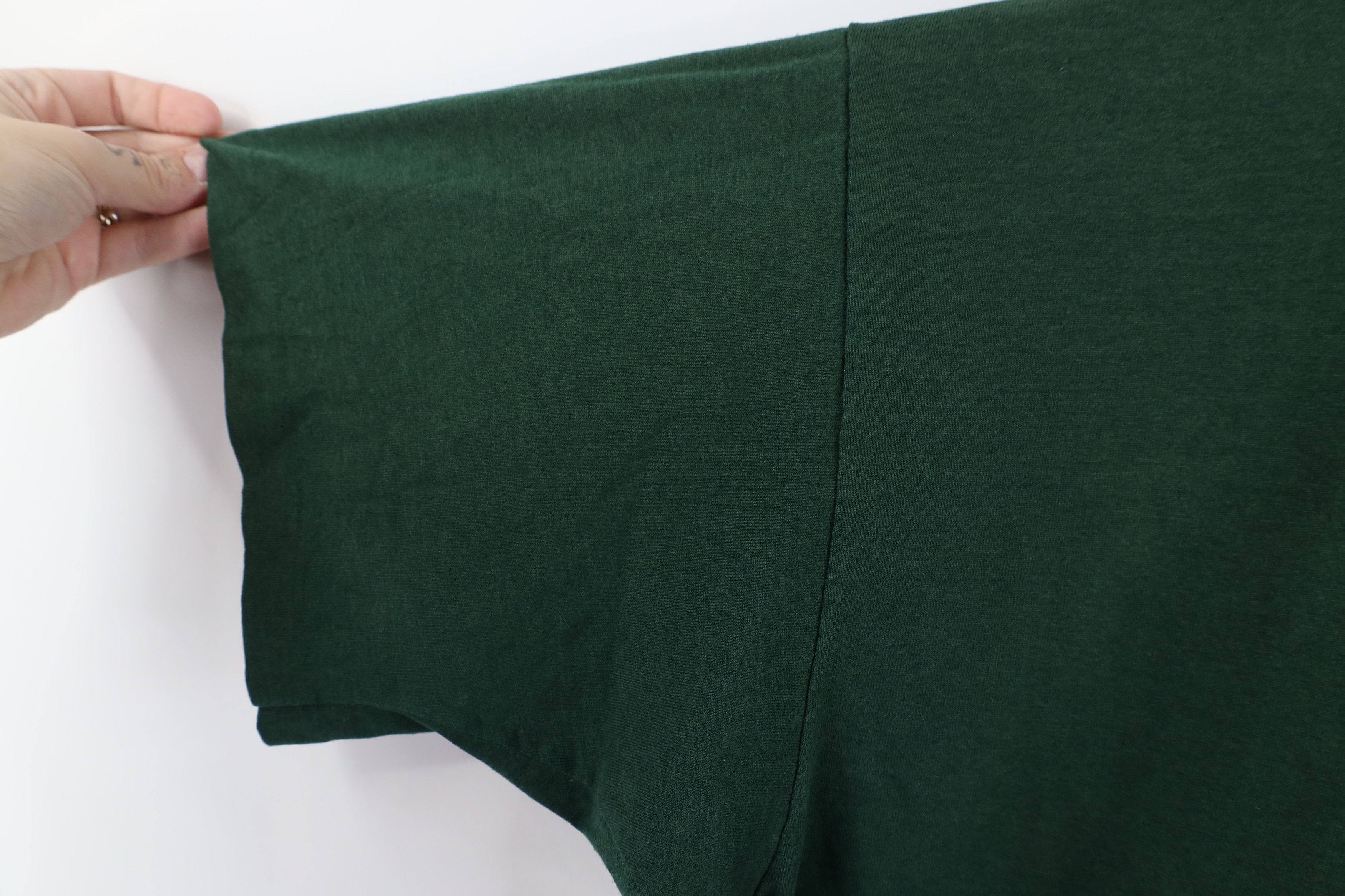 Vintage Vintage 90s Streetwear Blank Pocket T-Shirt Green USA Size US XXL / EU 58 / 5 - 8 Thumbnail