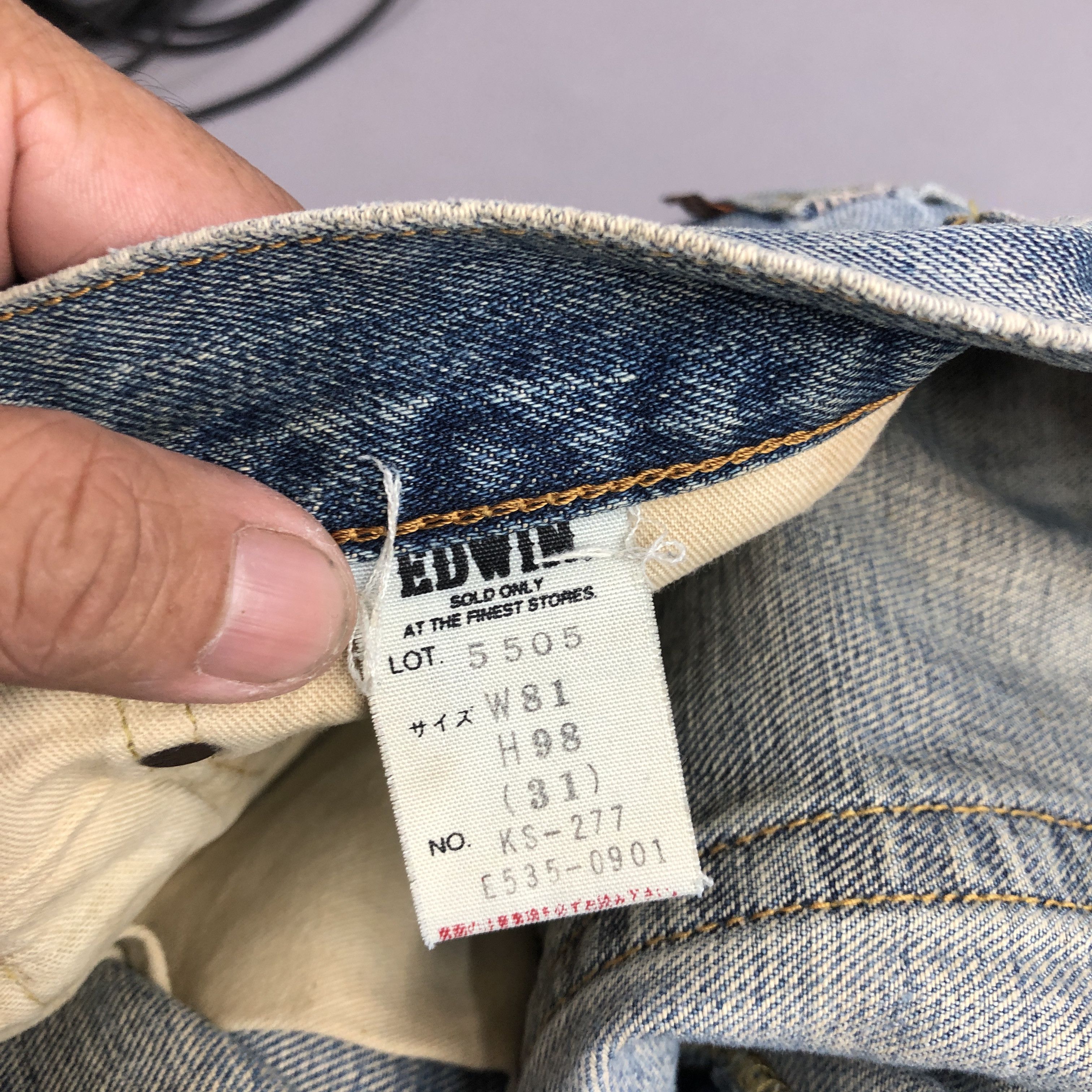 Japanese Brand Vintage Edwin 505x Selvedge Jeans Faded Mud Wash Denim Size 28" / US 6 / IT 42 - 8 Thumbnail