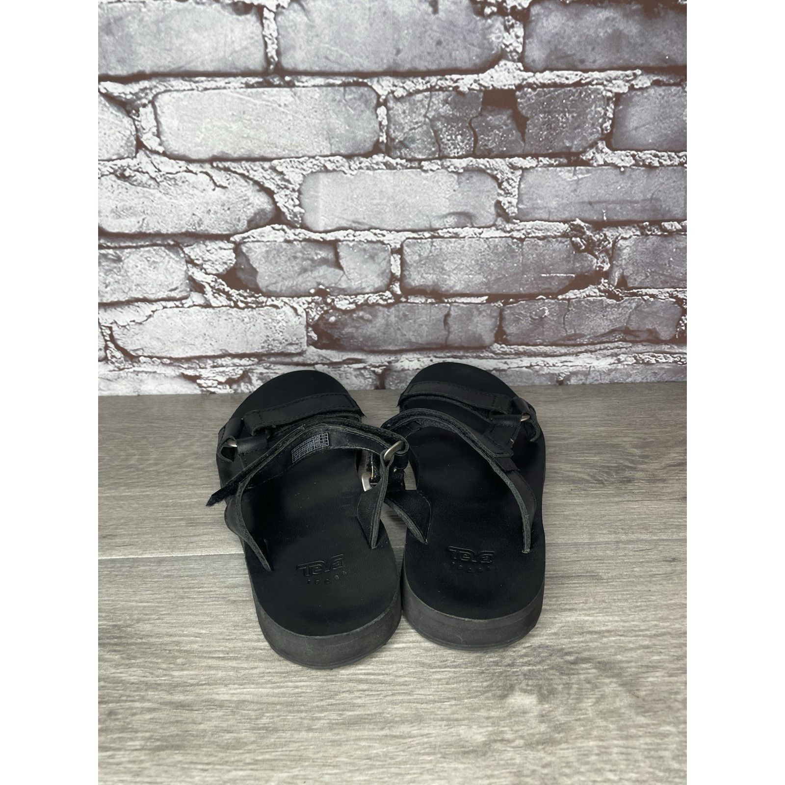 Teva Teva Black Leather Universal Straps Hiking Sandals Women’s S Size US 9 / IT 39 - 6 Thumbnail