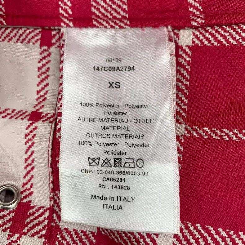Dior Dior Red plaid hooded semi-zipp drawstring long-sleeved swe Size XS / US 0-2 / IT 36-38 - 8 Thumbnail