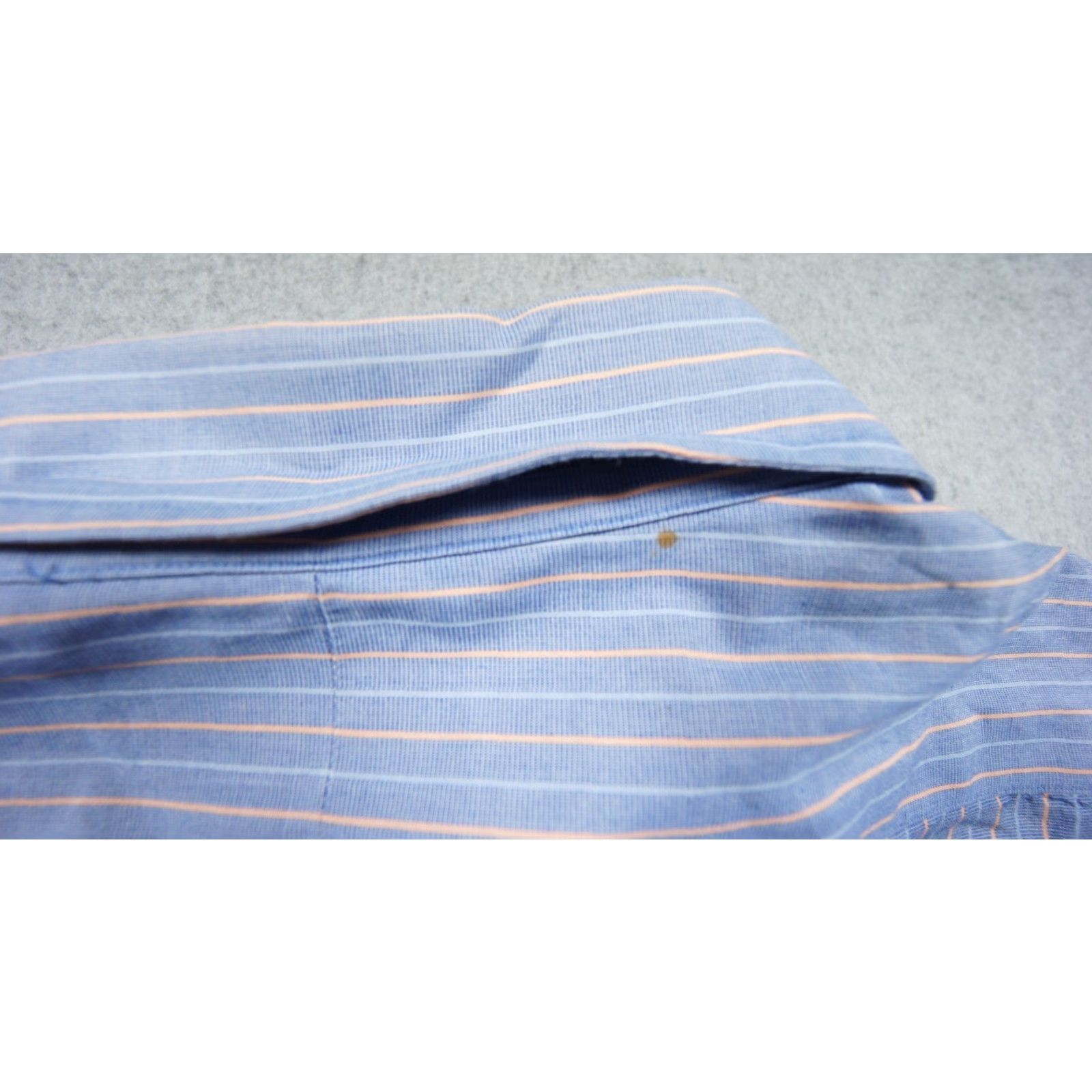 Vintage Gitman Bros Shirt Mens 17.5-34 Blue Button Down Striped Collared Adult Size US S / EU 44-46 / 1 - 5 Thumbnail