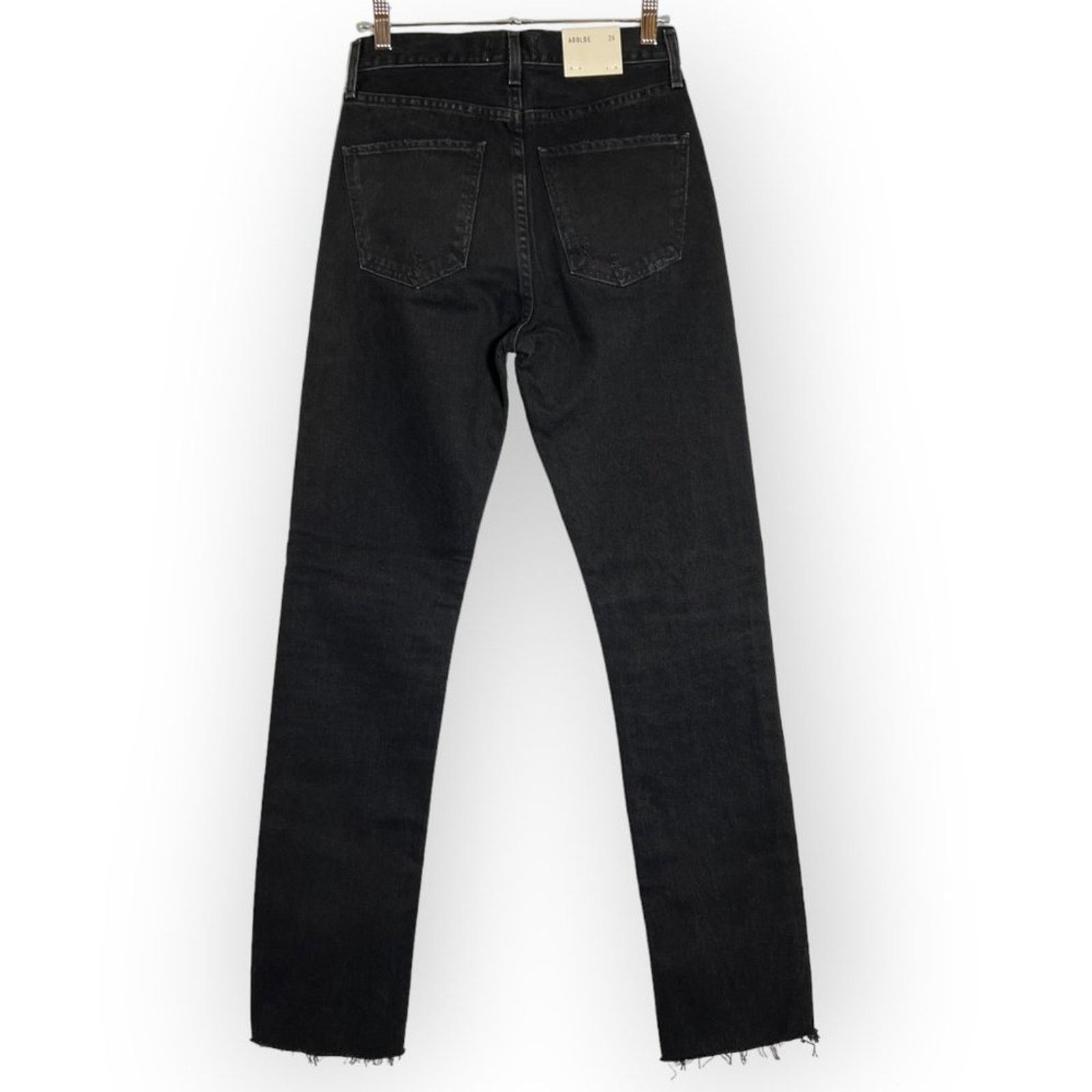 Agolde AGOLDE Cherie High Rise Straight Jeans Black 24x31 NWT Size 24" / US 00 / IT 34 - 2 Thumbnail