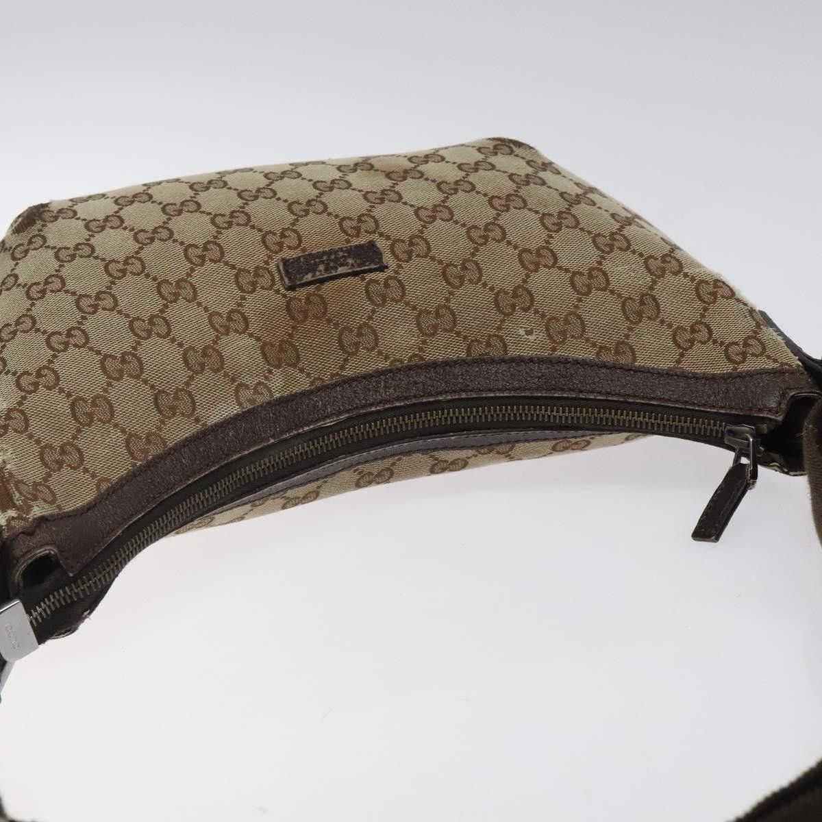Gucci GUCCI GG Canvas Shoulder Bag Beige Silver Size ONE SIZE - 6 Thumbnail