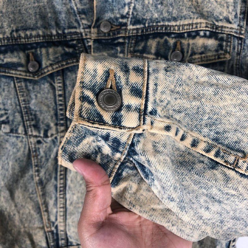 Vintage Vintage G.L Heart Acid Wash Denim Jacket Size US M / EU 48-50 / 2 - 7 Thumbnail