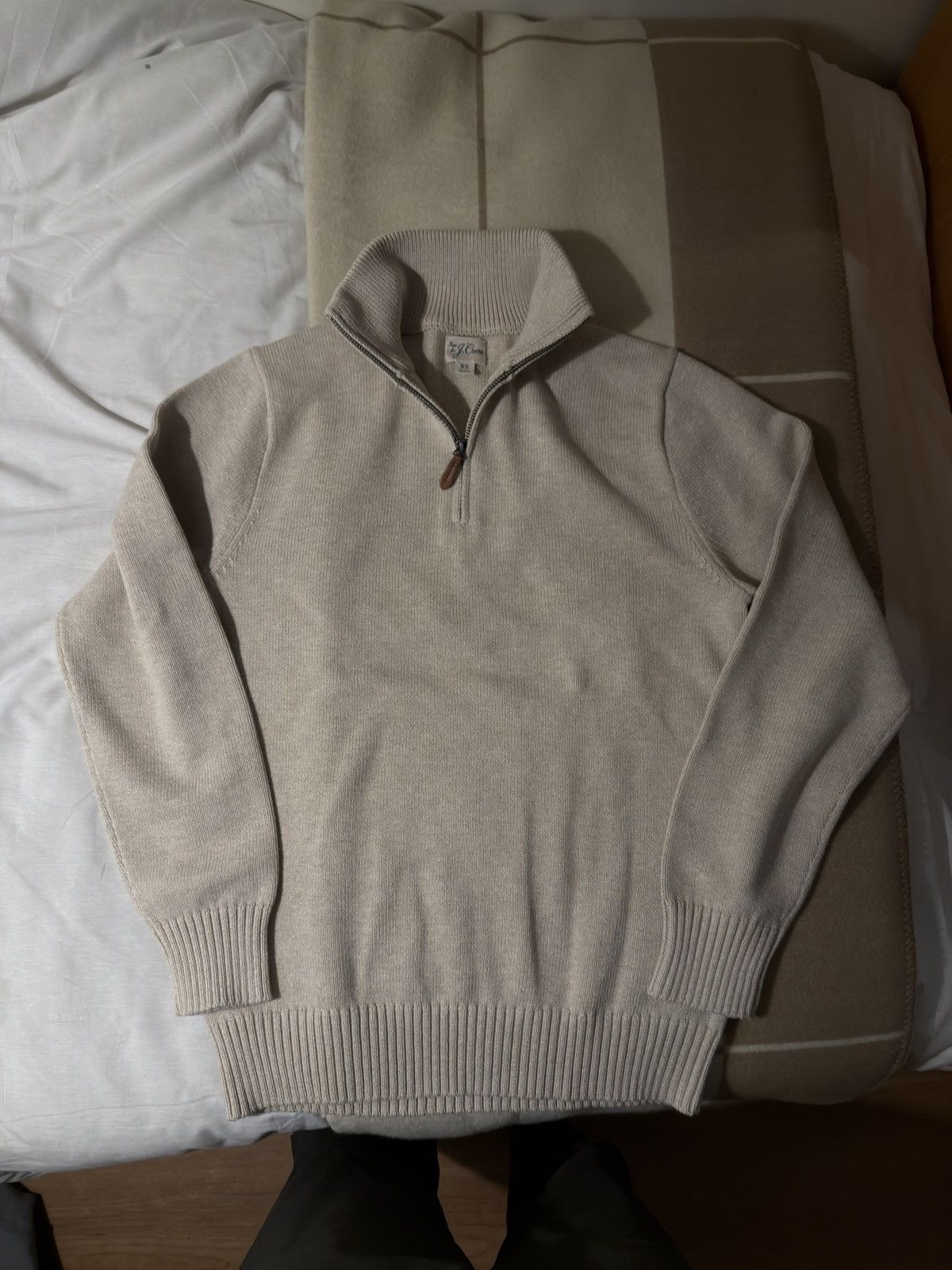 J.Crew Cotton Quarter Zip Size US XS / EU 42 / 0 - 1 Thumbnail