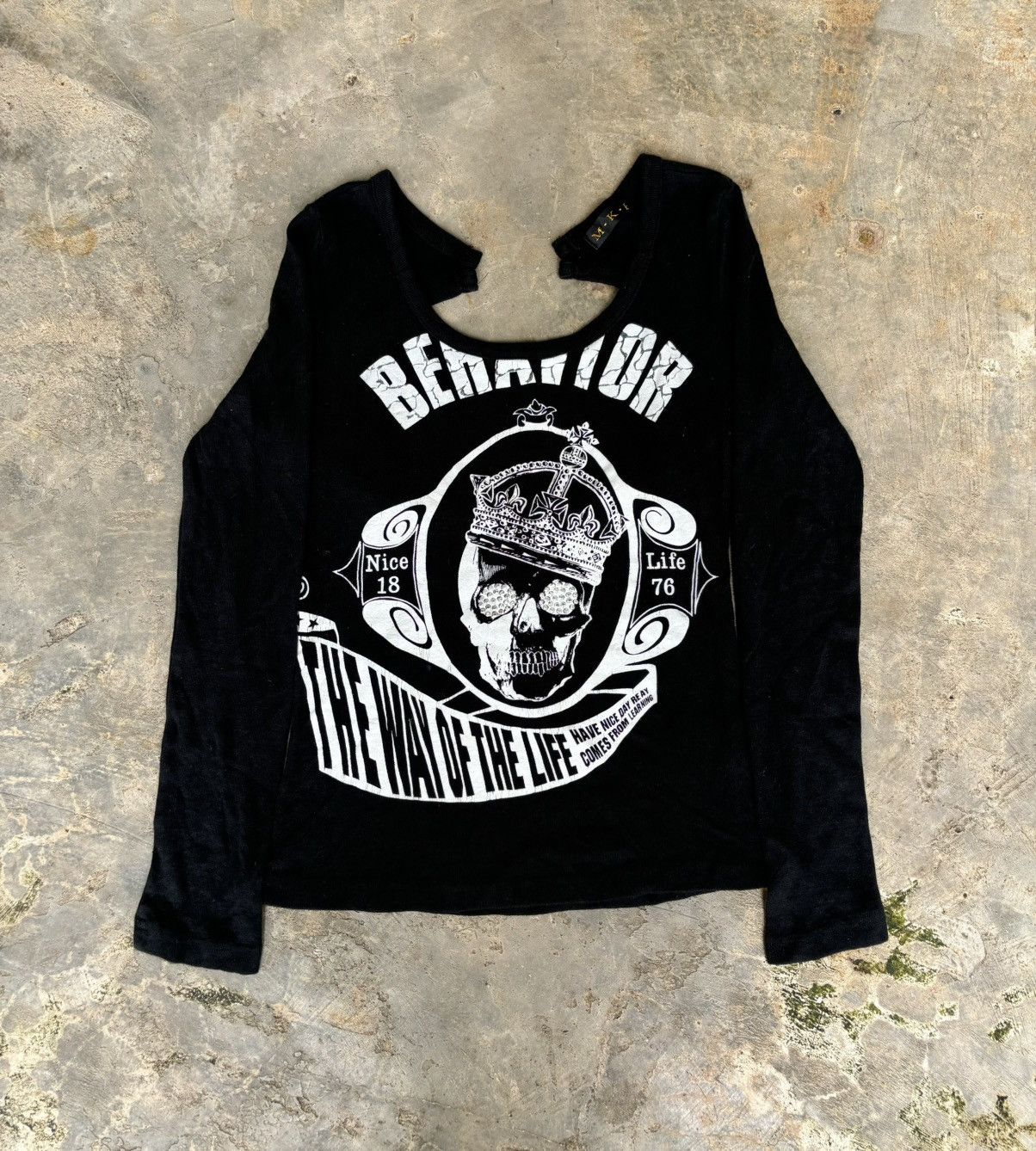 Hysteric Glamour × If Six Was Nine × Japanese Brand Y2k MKR Love Punch Poem Skull Womens Punk Style Size M / US 6-8 / IT 42-44 - 3 Thumbnail
