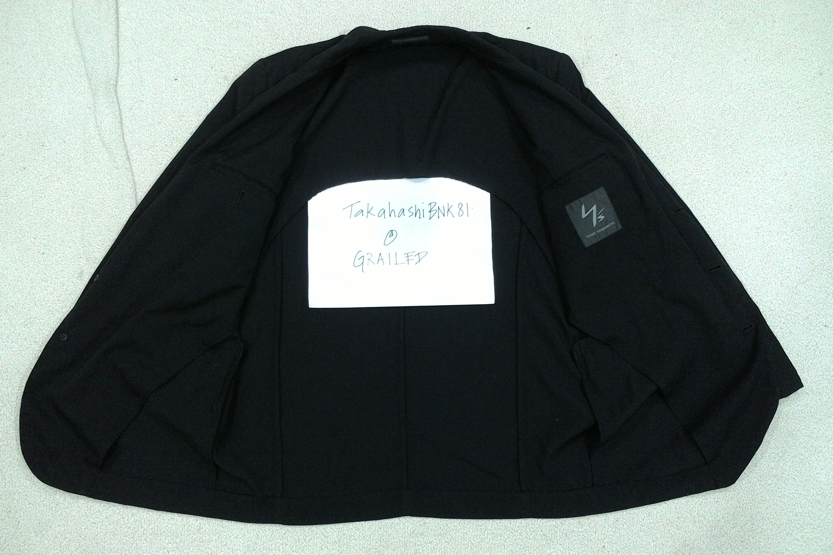 Designer × Y's × Yohji Yamamoto Vintage Black YS Blazer Jacket Size US L / EU 52-54 / 3 - 4 Thumbnail