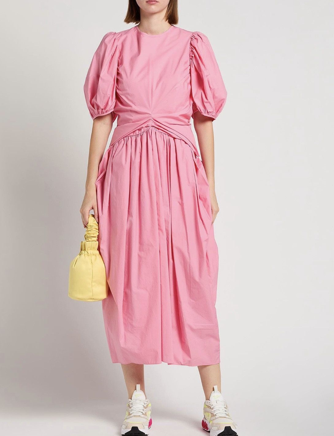 Cecilie Bahnsen Juniper Cotton Poplin Midi Dress size US 2