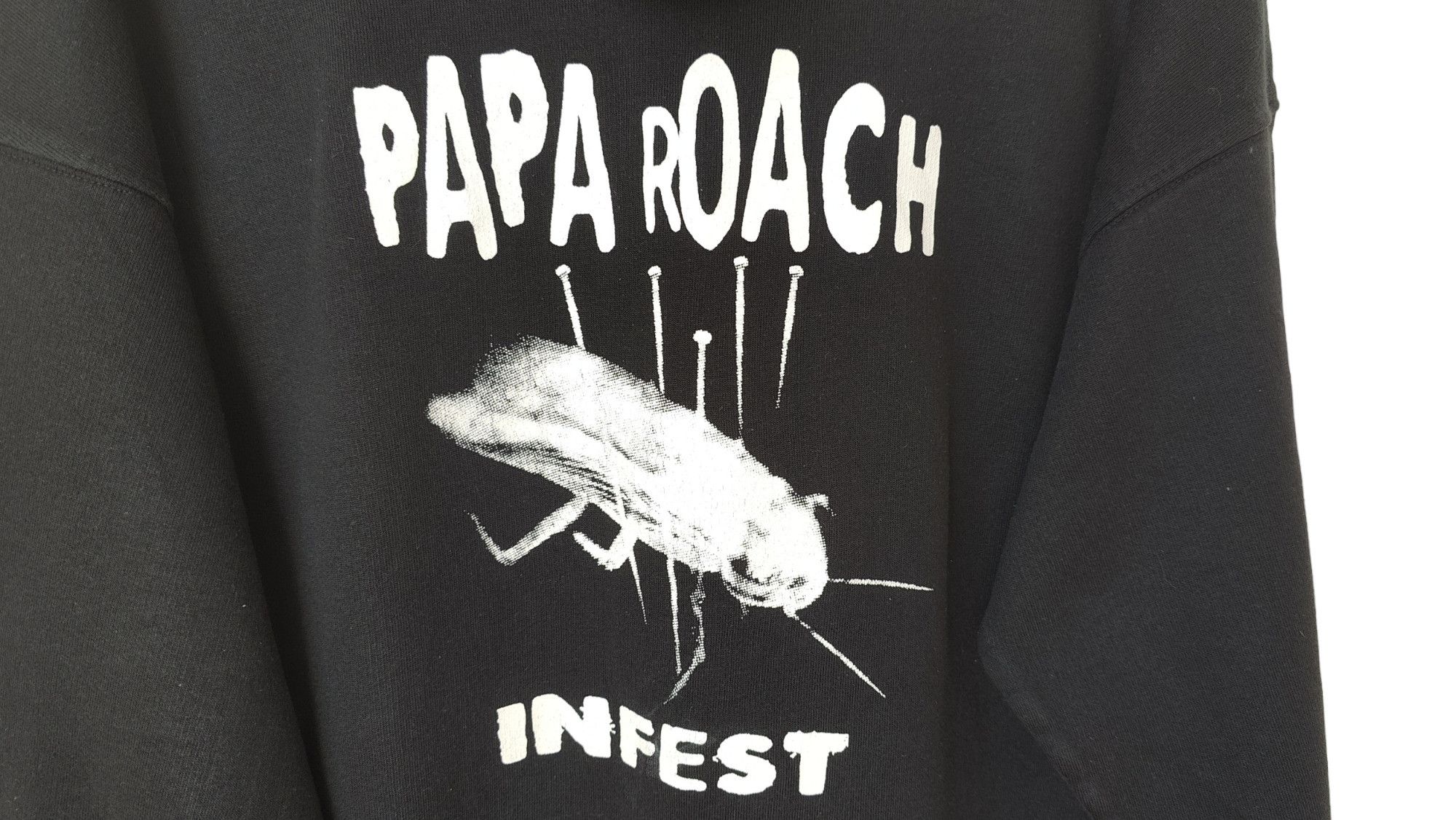 Band Tees × Vintage Papa Roach VTG 2000 Infest Official Merch Hoodie Size US XL / EU 56 / 4 - 3 Thumbnail