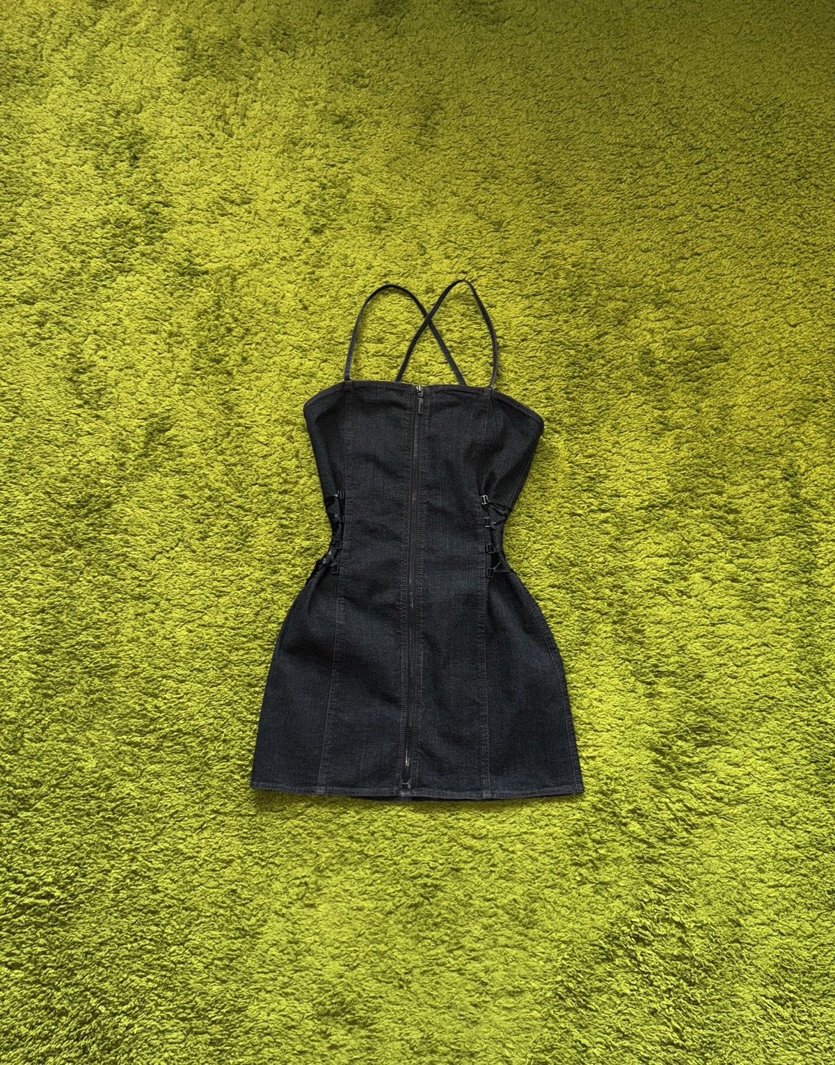 Hysteric Glamour J’s Exte vintage avant garde corset denim mini dress Size M / US 6-8 / IT 42-44 - 1 Thumbnail