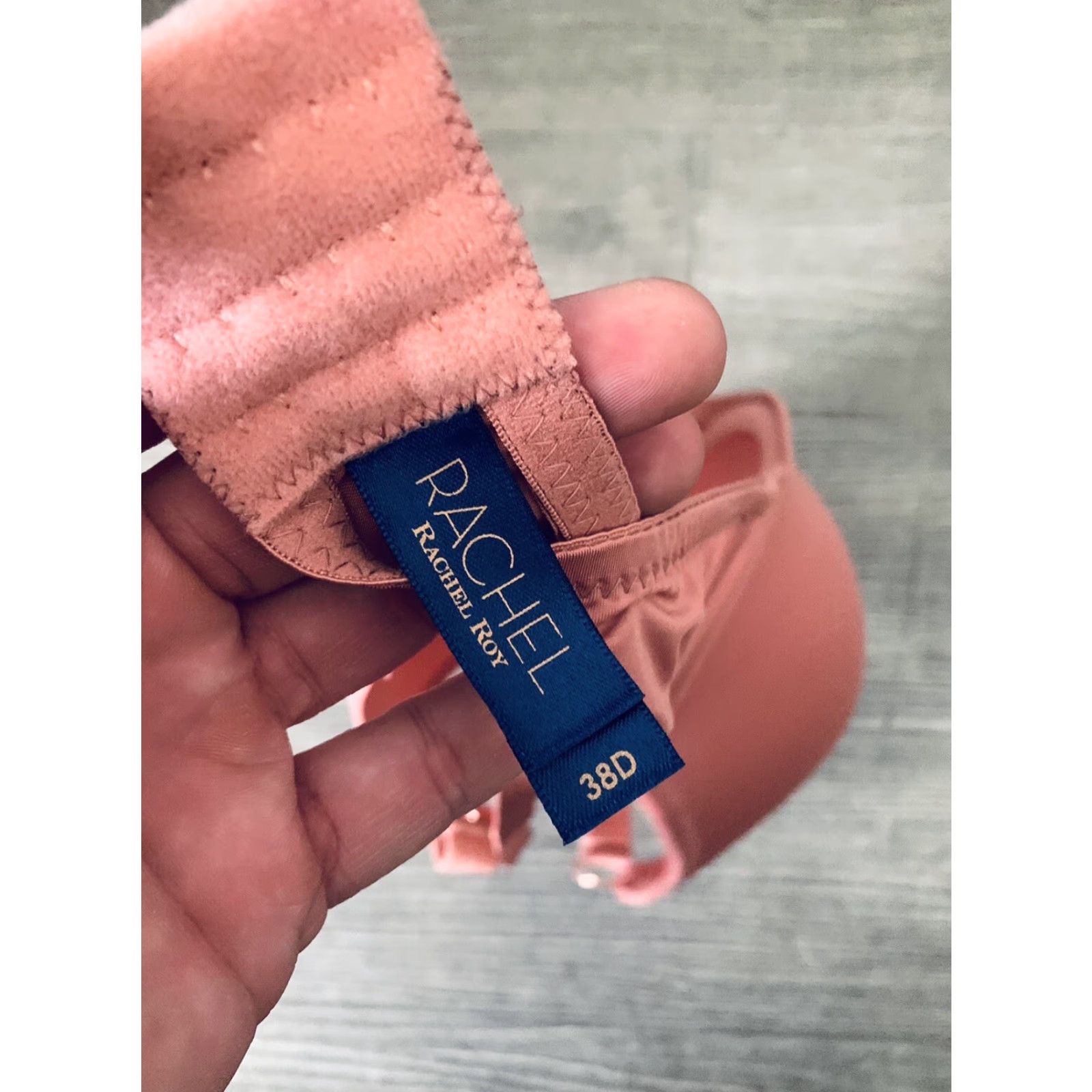 Vintage VINTAGE Rachel Roy Curvy Collection Perfect Coverage Bra 38D Pink Push Up Bra Womens 38D D Cup Girls Mens Size ONE SIZE - 3 Thumbnail