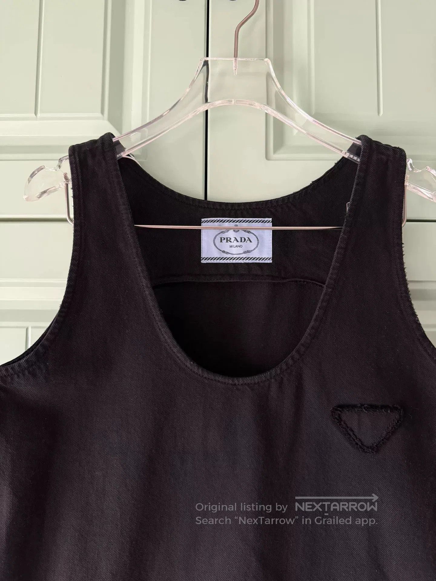 Prada Prada Black Denim Camisole Dress. Size S / US 4 / IT 40 - 5 Thumbnail