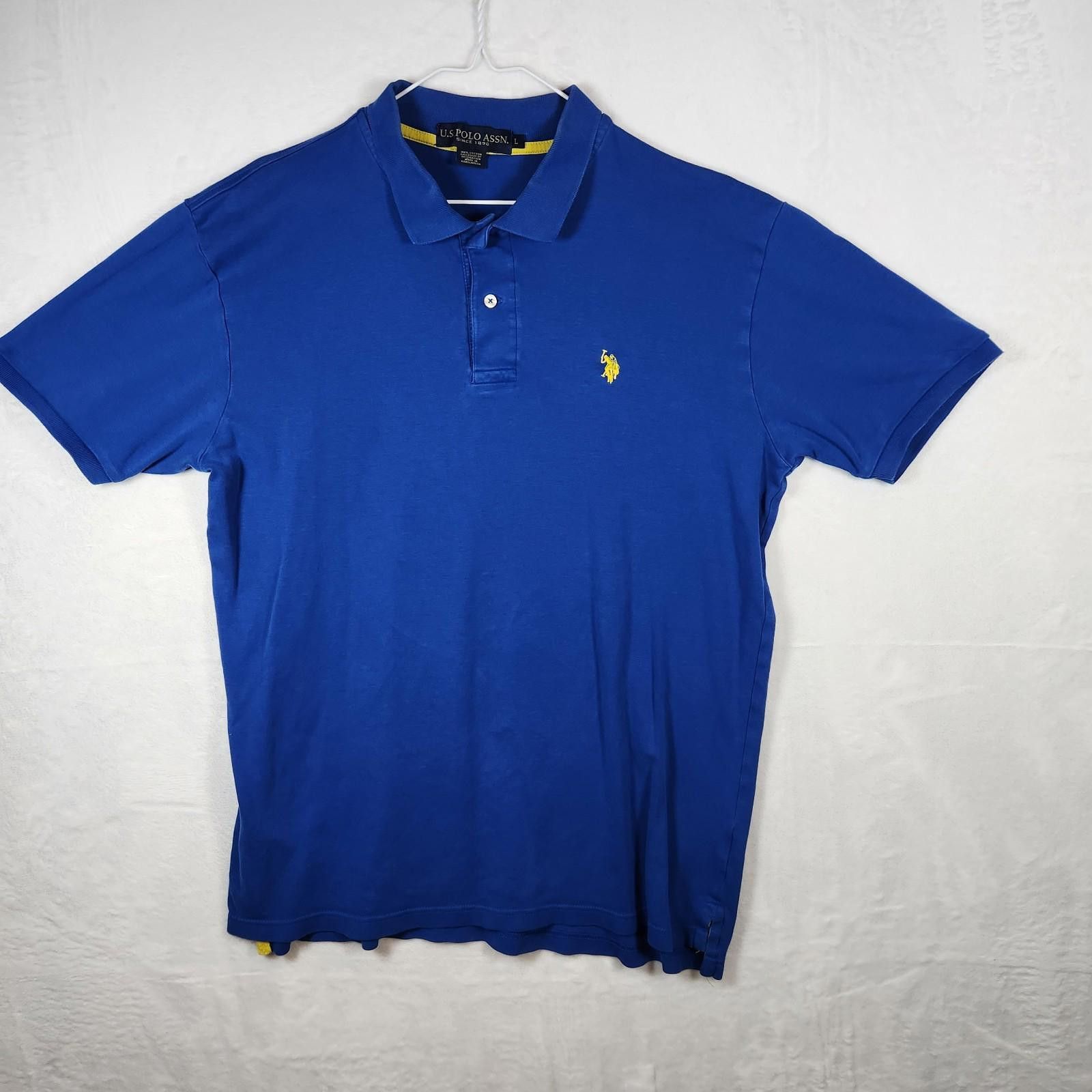 U.S. Polo Assn. US Polo Assn Blue Polo Shirt Size Large Size US L / EU 52-54 / 3 - 1 Thumbnail