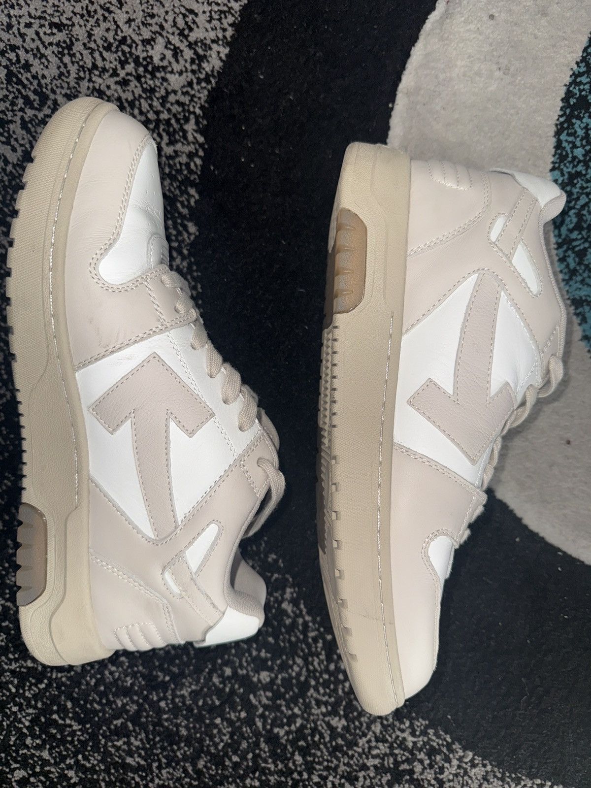 Off-White Off White Wmns Out Of Office Beige White Sneakers Size US 8 / EU 41 - 2 Thumbnail
