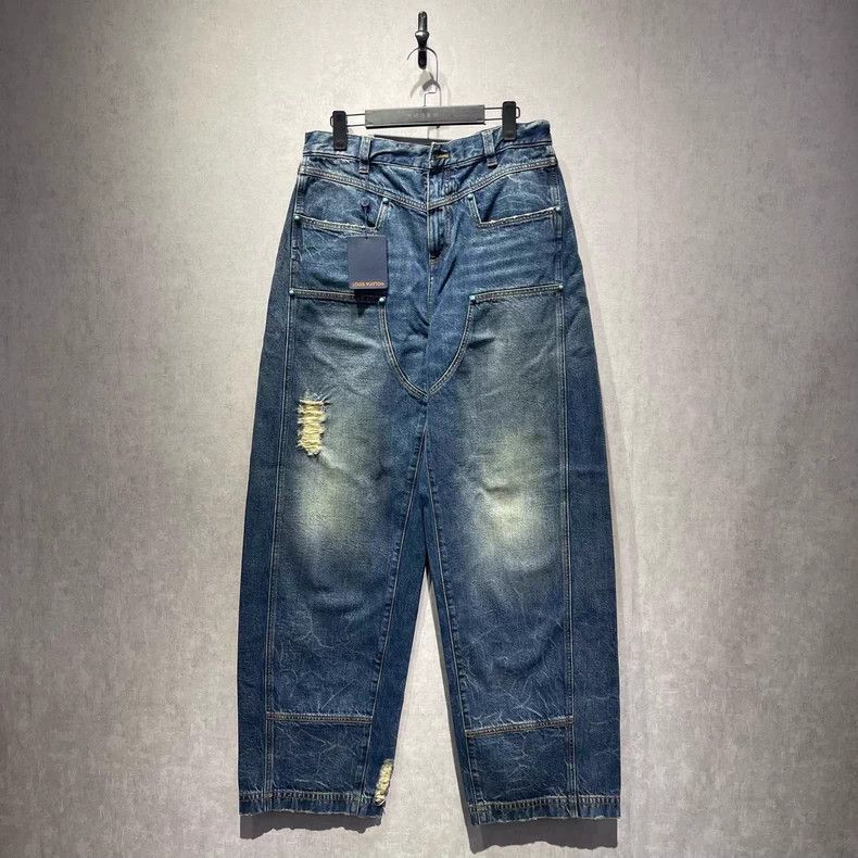 Louis Vuitton LOUIS VUITTON Turquoise Jeans Size US 30 / EU 46 - 1 Thumbnail