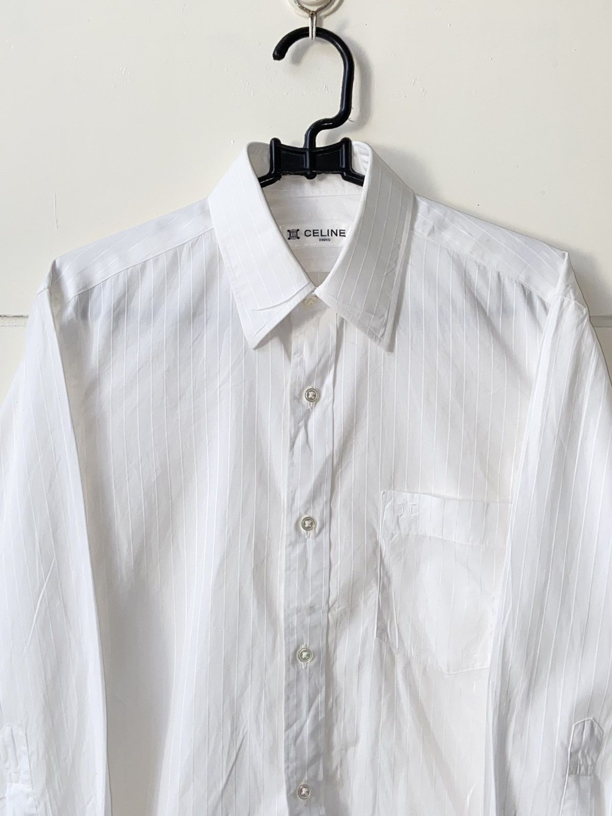 Celine CELINE PARIS White Shirt Size US XS / EU 42 / 0 - 3 Thumbnail