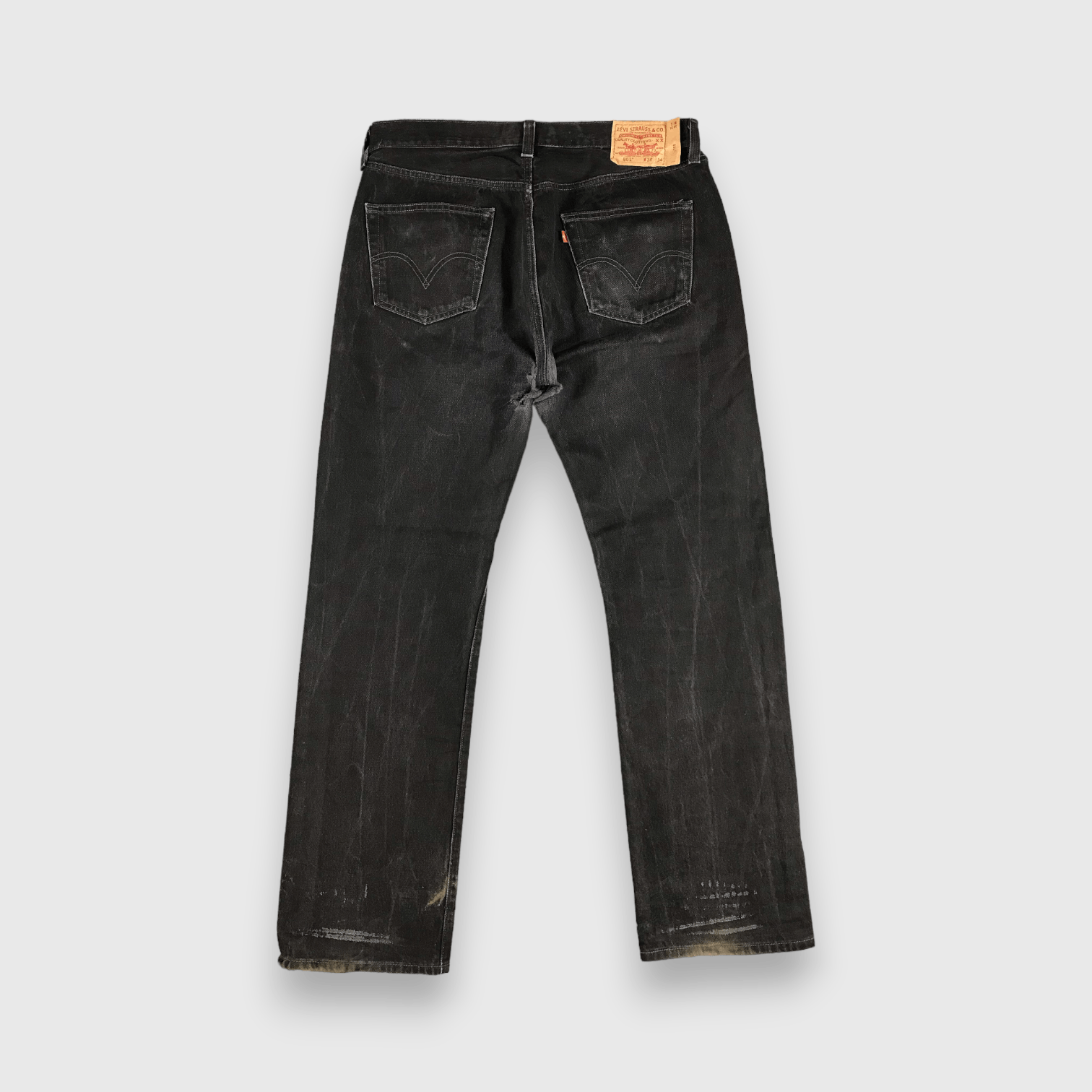 Levi's Vintage Distress Levis 501 Jeans-J1397 Size US 37 - 2 Thumbnail